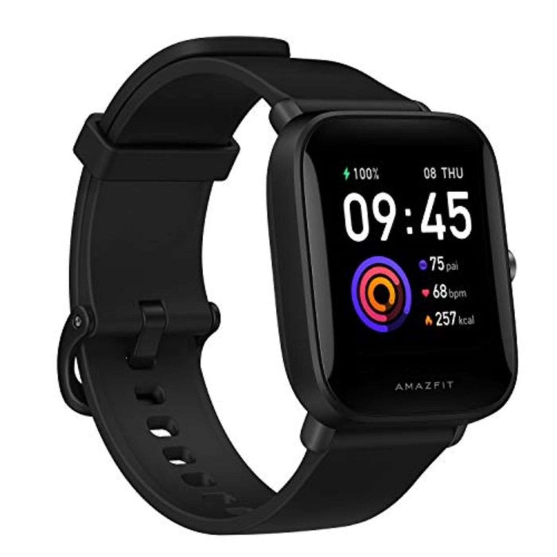 RRP £60.00 Amazfit Bip U Smartwatch 1,43 Zoll Fitness Uhr mit 60+ Sportmodi, Herzfrequenzmessung,