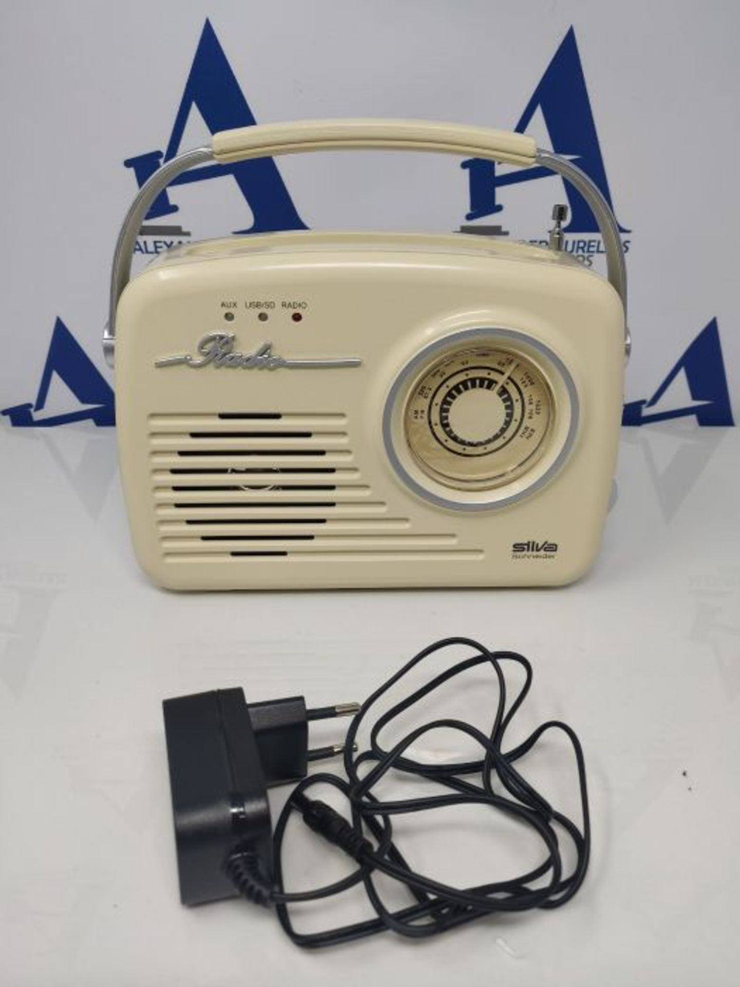 Silva Schneider Mono 1965 Kofferradio UKW AUX, USB rechargeable Beige - Image 2 of 2