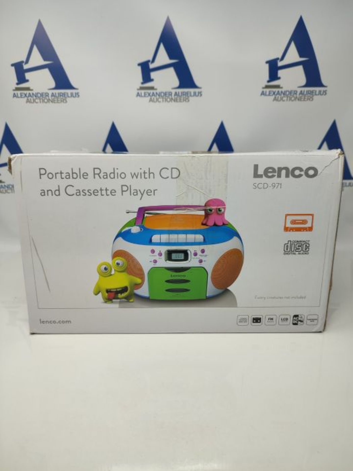 RRP £54.00 Lenco SCD-971 Children's Radio - Cassette Radio with CD - CD Radio - Cassette Player - - Image 2 of 3