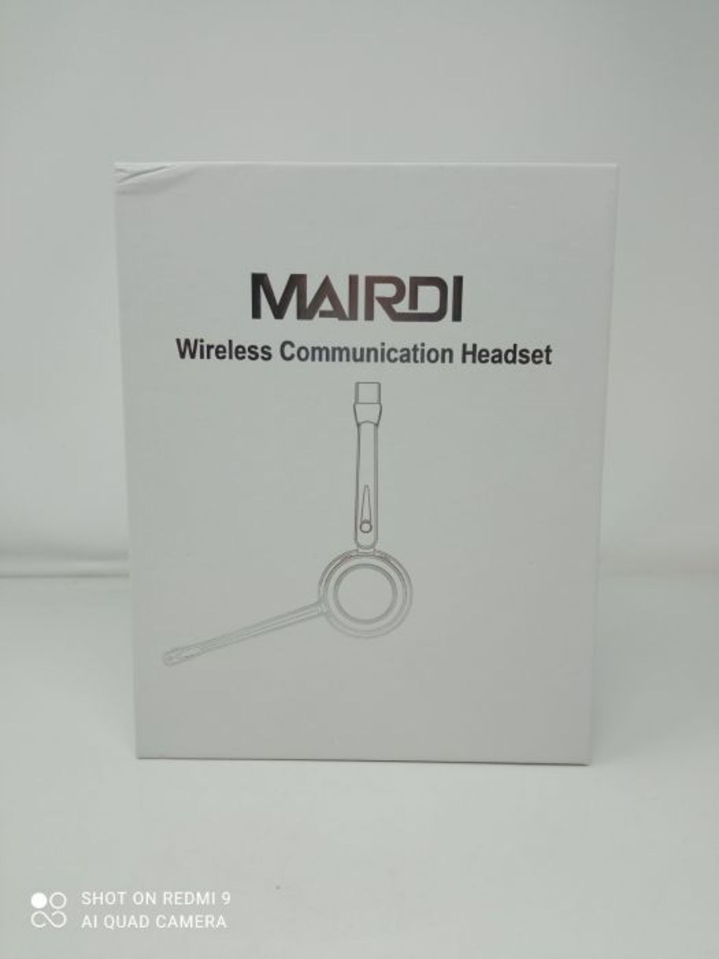 Mairdi Bluetooth 5.0 Headset mit Mikrofon Noise Canceling, Wireless Headset mit Ladest - Image 2 of 3