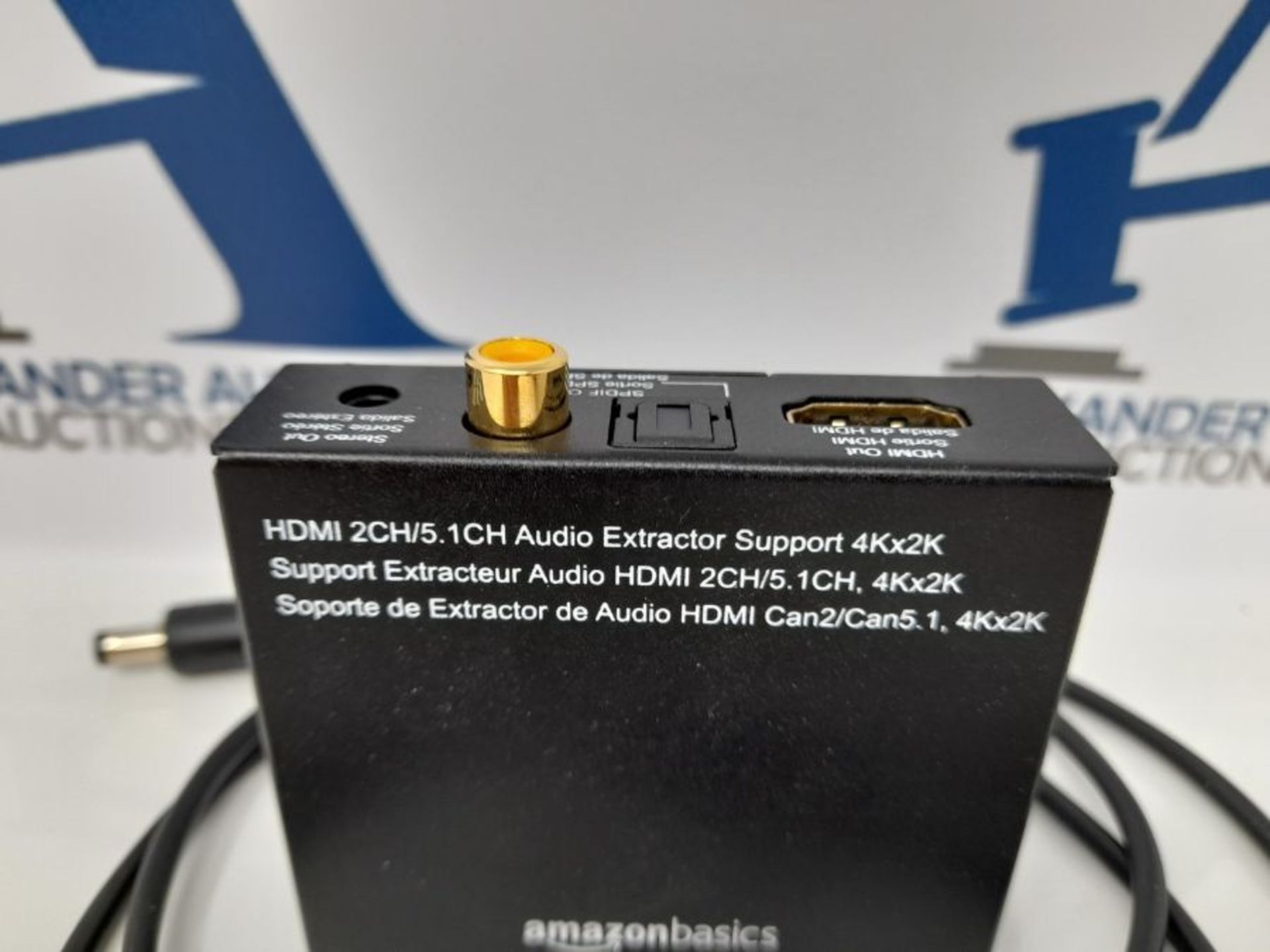 Amazon Basics - Audio-Extractor-Konverter, HDMI auf HDMI + Audio (SPDIF + RCA Stereo) - Image 3 of 3