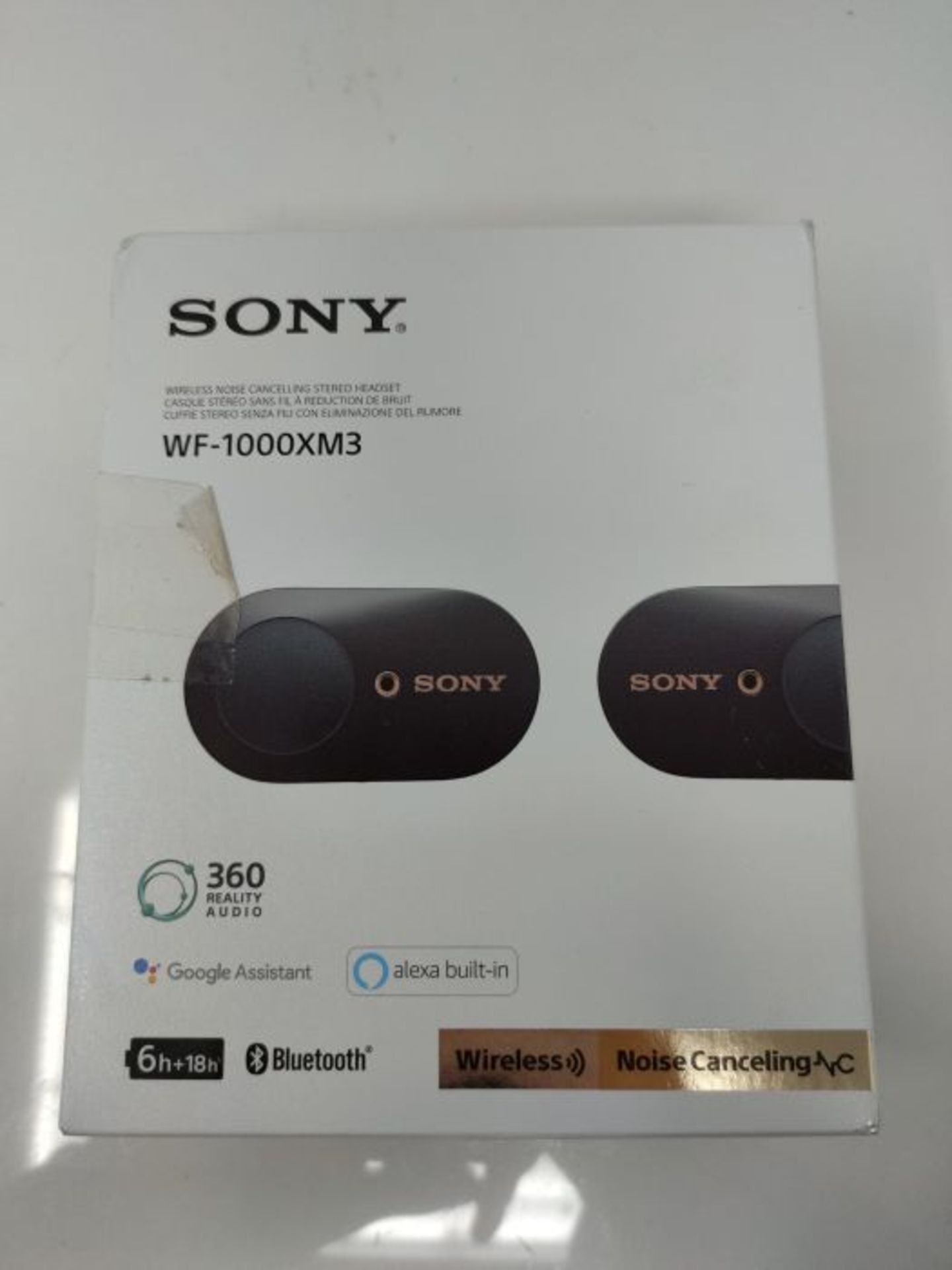 RRP £134.00 Sony WF-1000XM3 Truly Wireless Noise Cancelling Headphones with Mic, up to 32H battery - Image 2 of 3