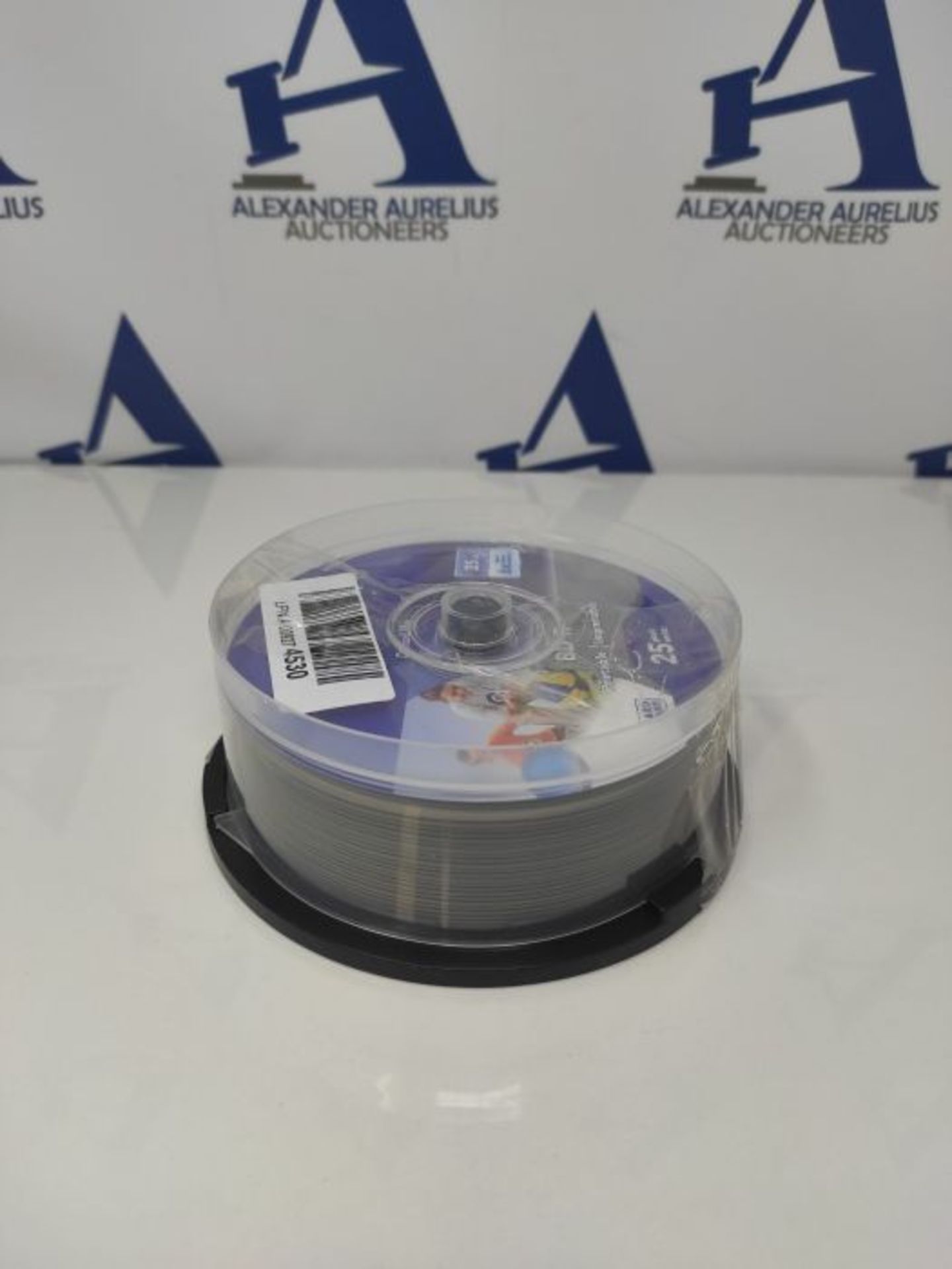 Verbatim BD-R Blu Ray SL DataLife Type 25GB 6x Printable Stampabili campana da 25 pezz - Image 2 of 2