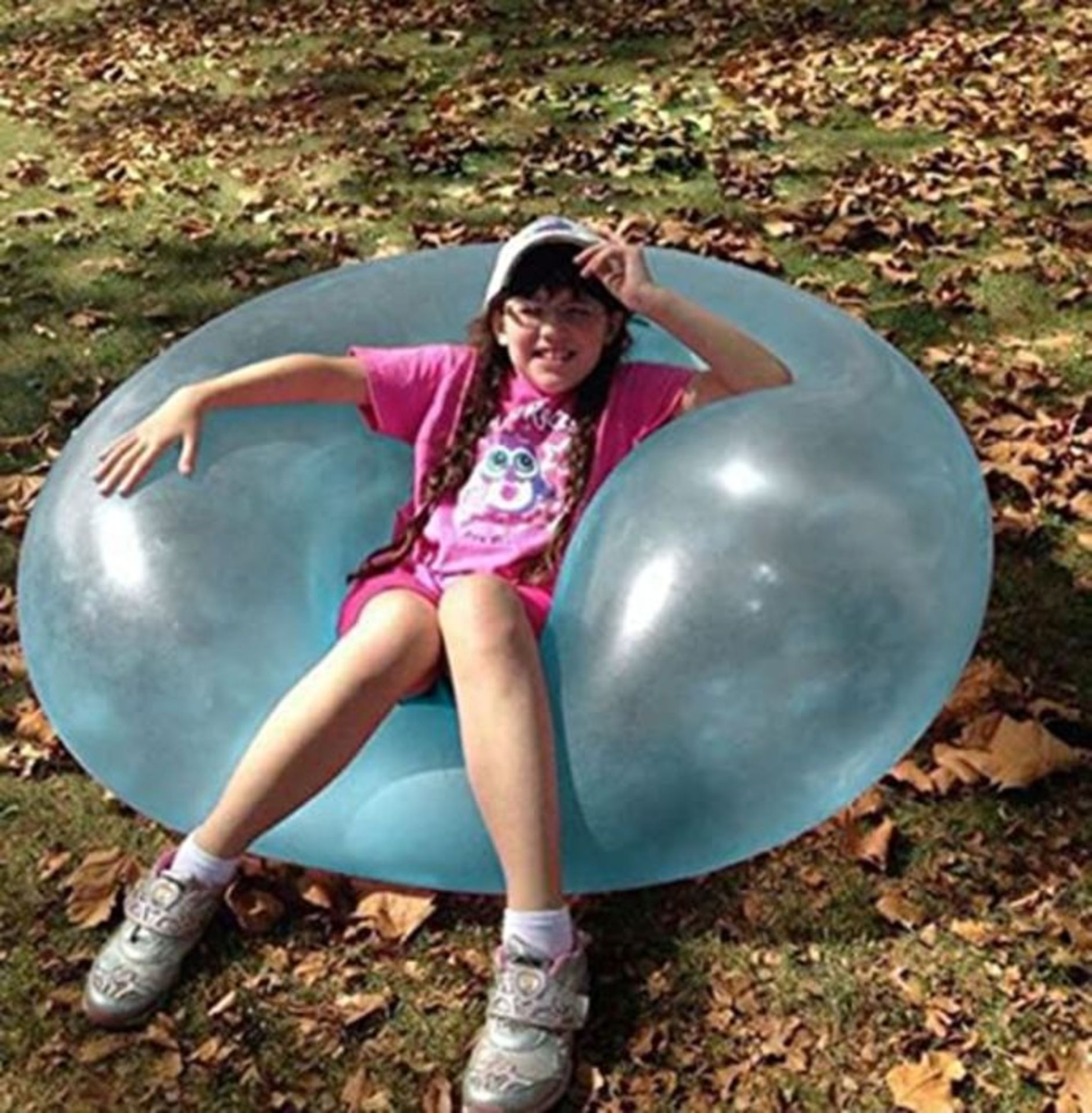 Vercico 110cm Inflatable Water Bubble Balloon Inflatable Bubble Ball Water Filled Inte