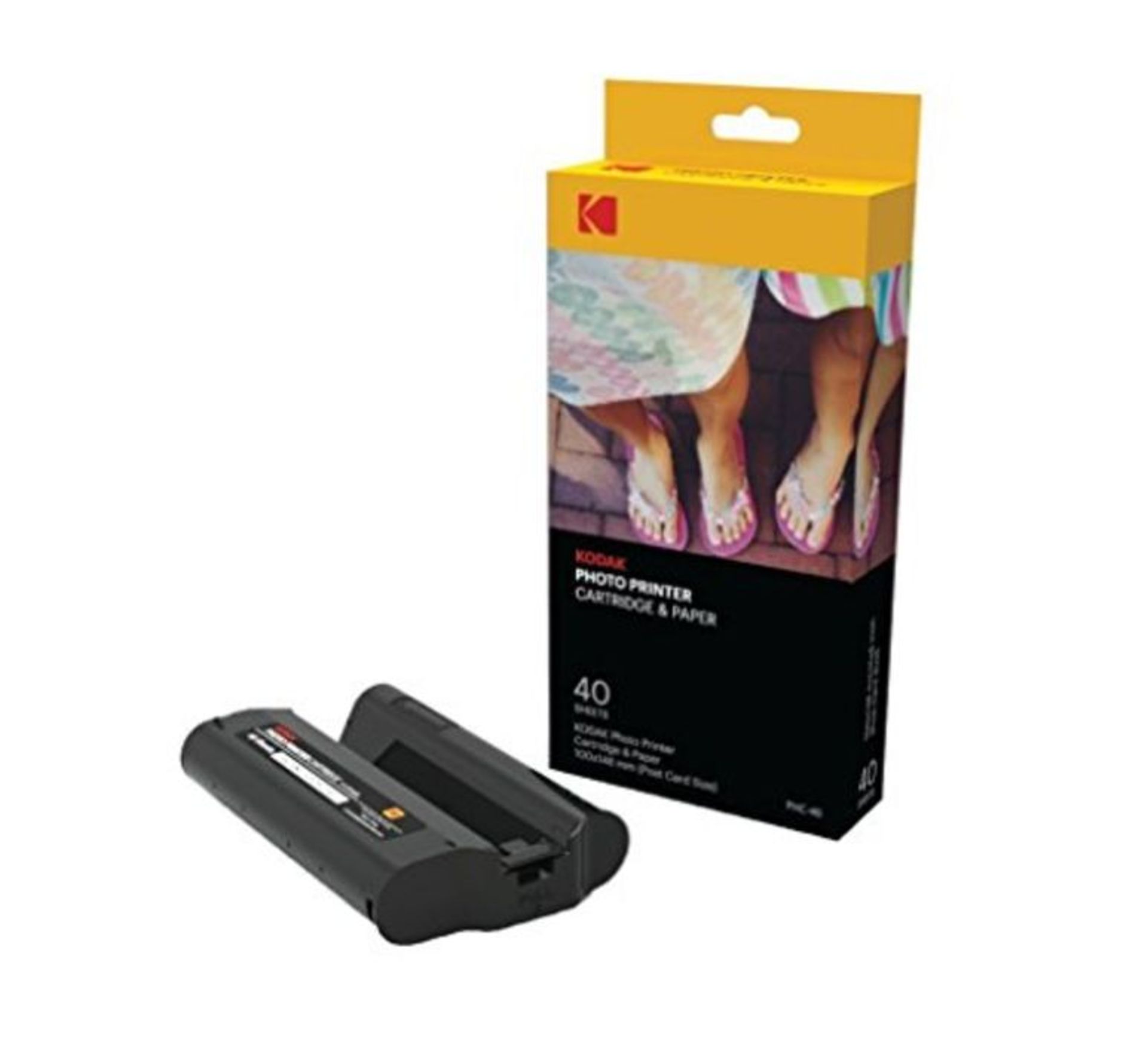 Kodak Dock Wi-Fi-Fotodruckerpatrone PHc Refill & Fotopapier - 40er-Pack