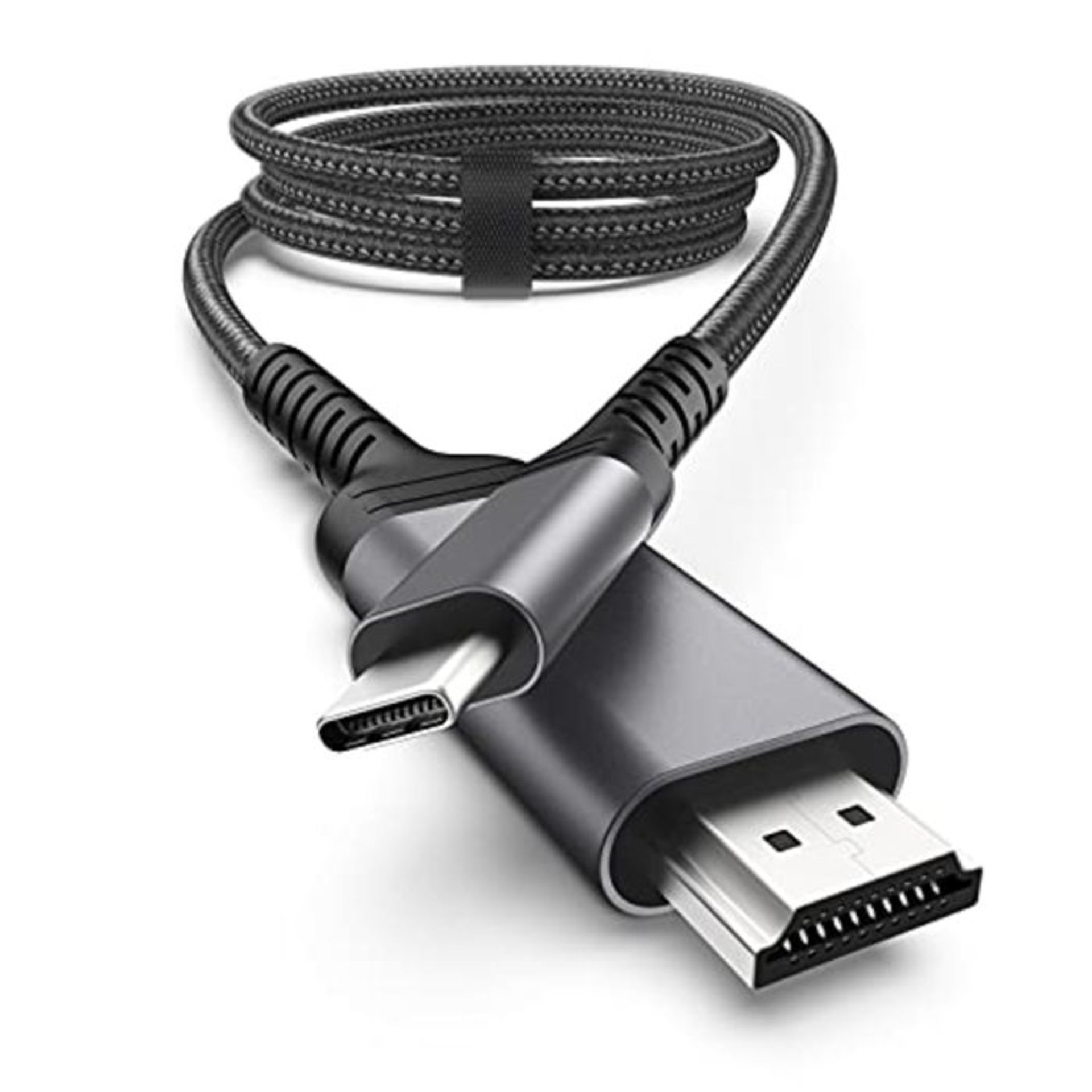 nonda USB C to HDMI Cable, 6.6ft 4K@60Hz Type C to HDMI 2.0 Cable [Thunderbolt 3 Compa