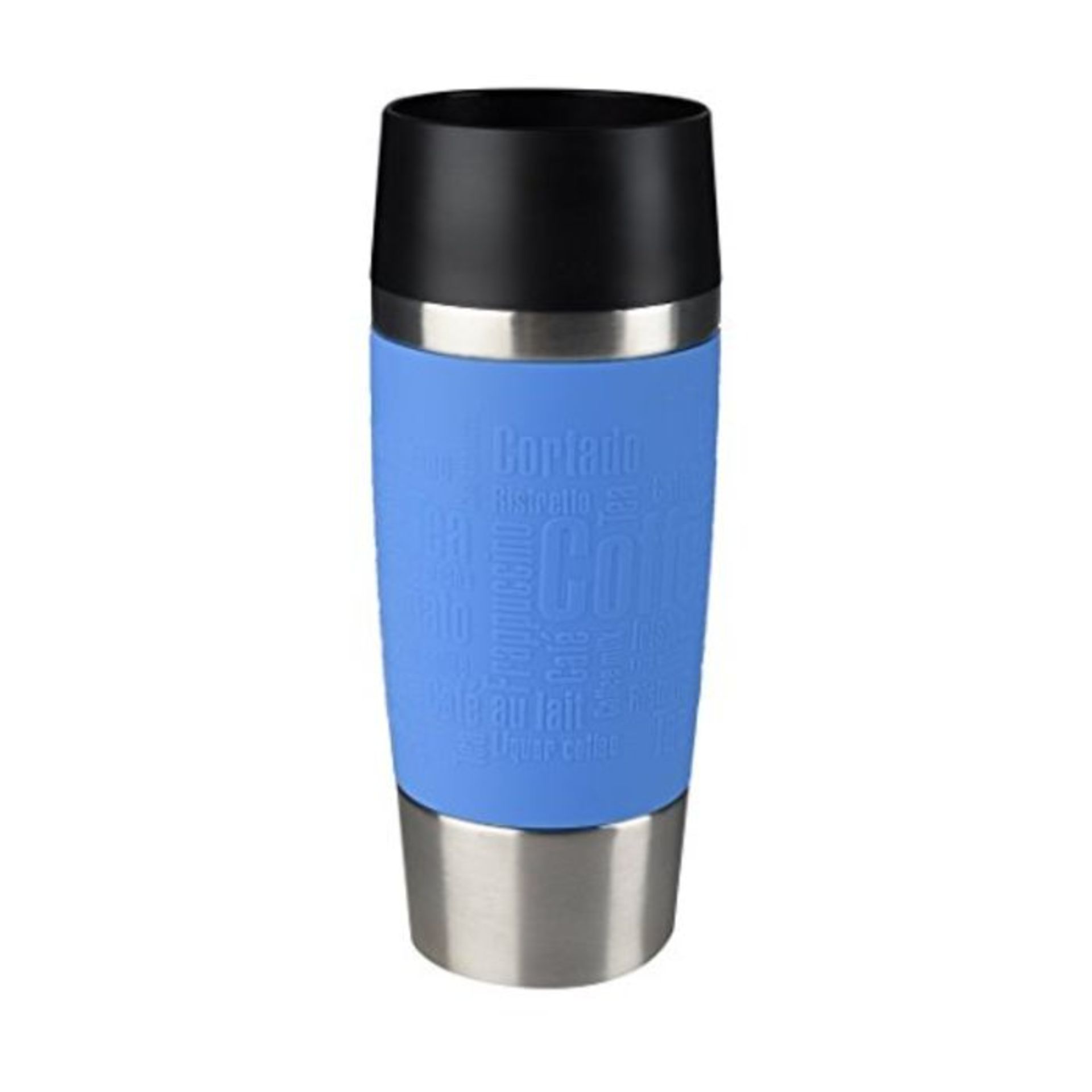 Emsa 513552 Travel Mug Insulated Drinking Cup with Quick Press Closure, 360 ml, Water