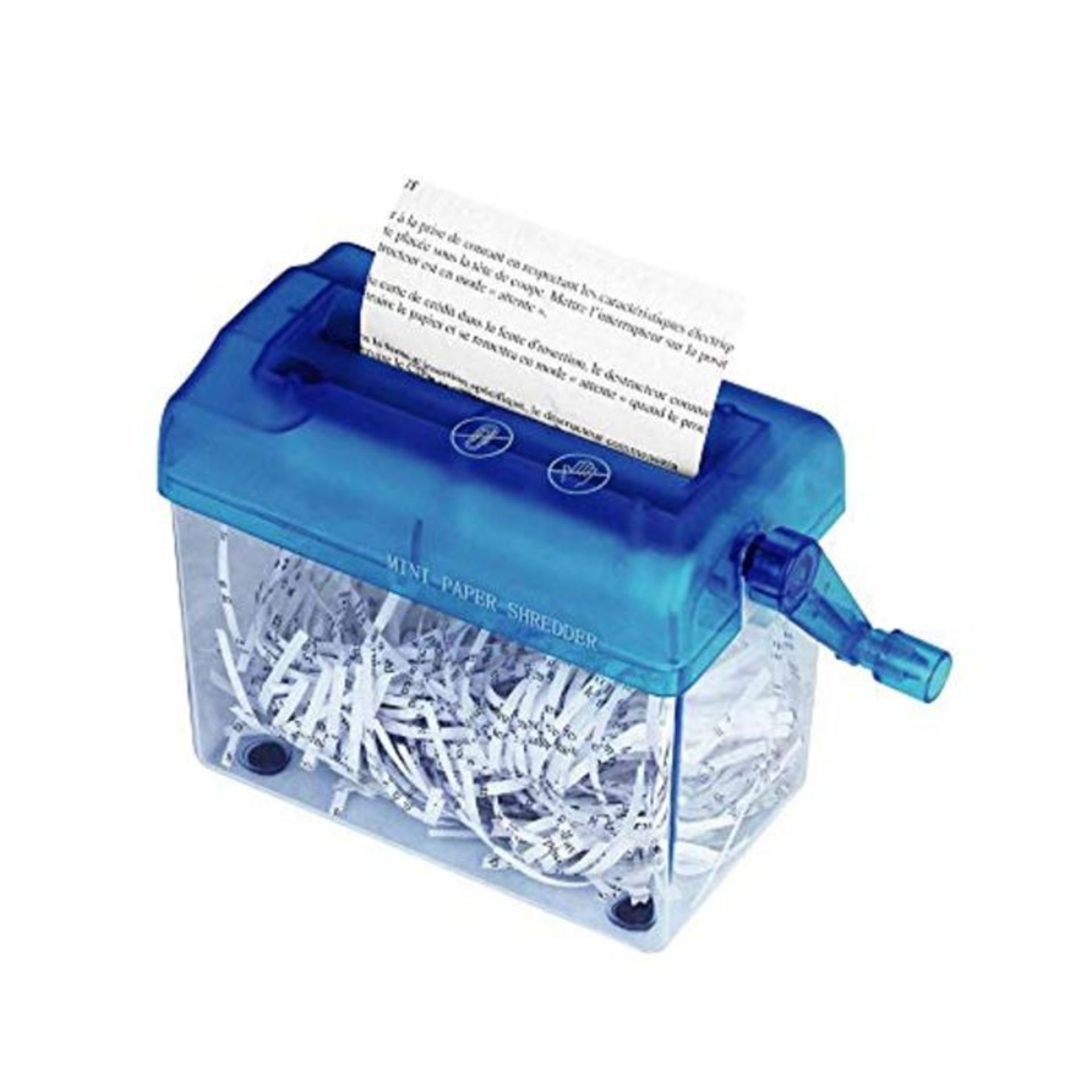 Portable Hand Shredder,Portable Mini Desktop A6 Paper Shredder and Letter Opener, Hand