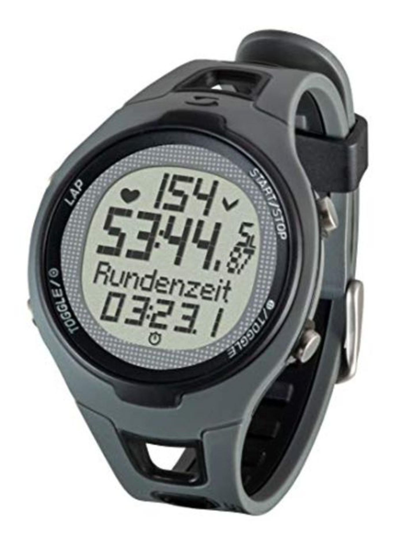 SIGMA SPORT Pulsuhr PC 15.11, Herzfrequenz mit Brustgurt, EKG genau, wasserdicht, Blac