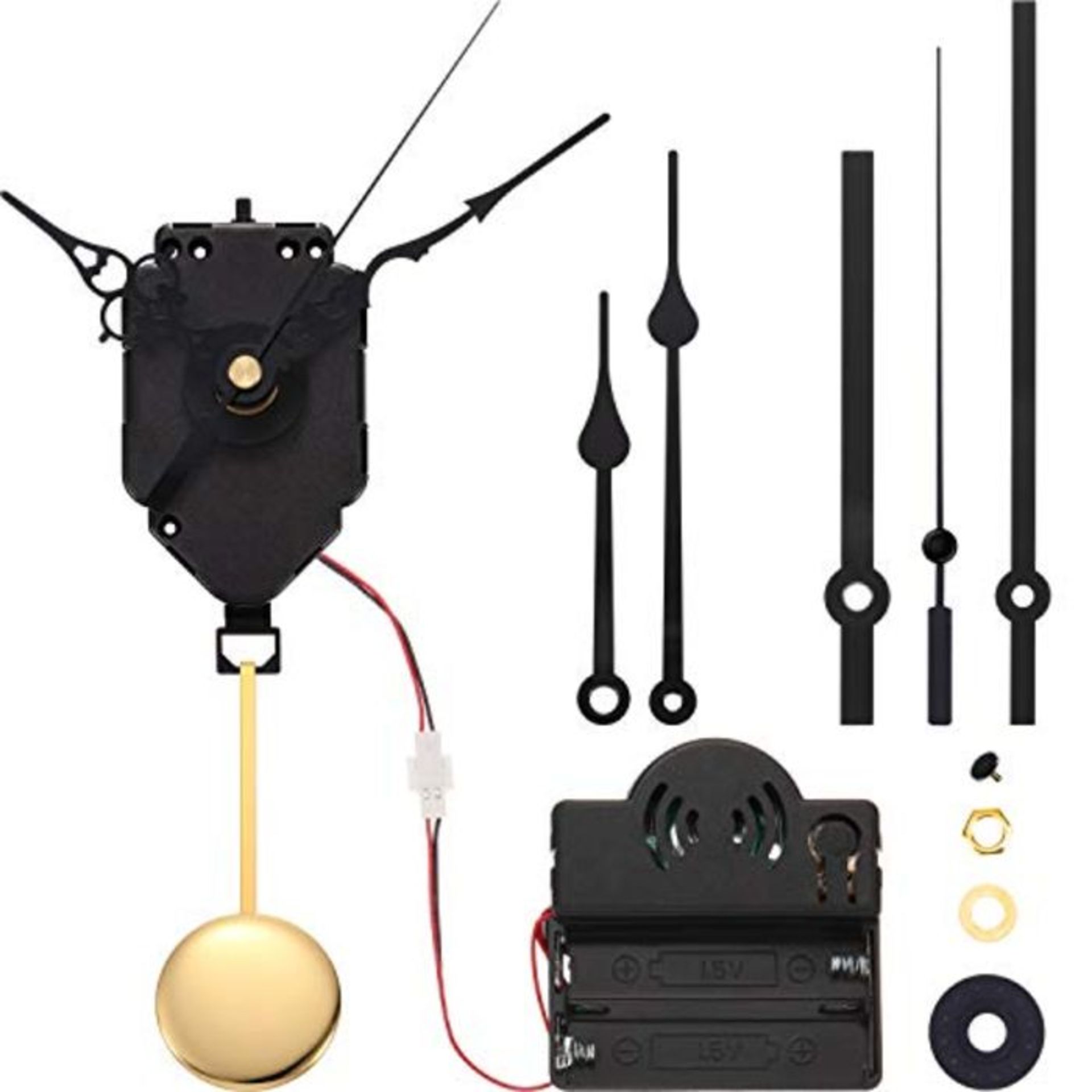 Hicarer Quartz Pendulum Trigger Clock Movement Chime Music Box Completer Pendulum Cloc