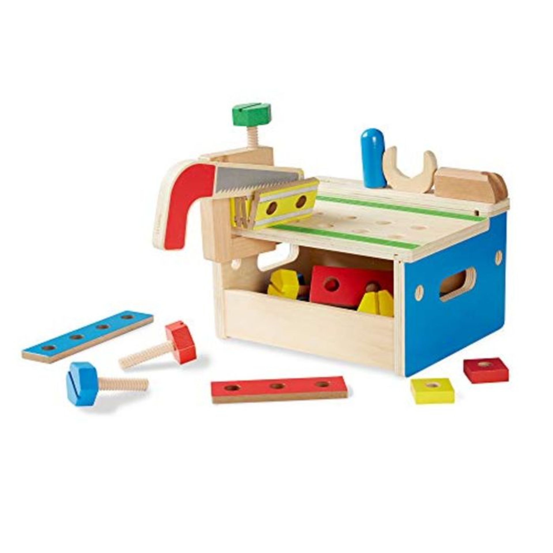 Melissa & Doug Hammer and Saw Tool Bench | Pretend Play | Play Set | 3+ | Gift for Boy