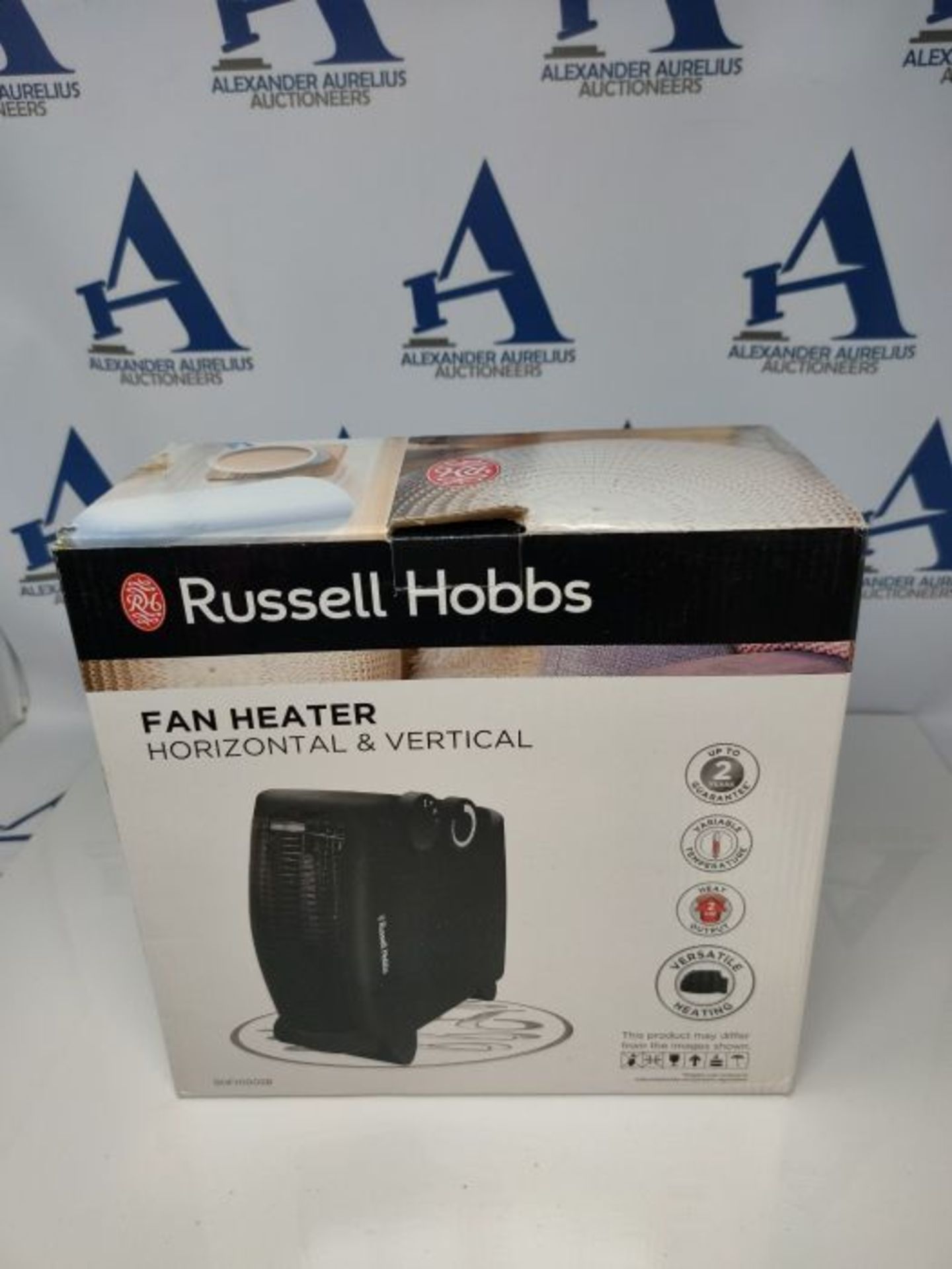 Russell Hobbs RHFH1005B Black 2 kW Portable Horizontal or Vertical Ceramic Fan Heater - Image 2 of 3