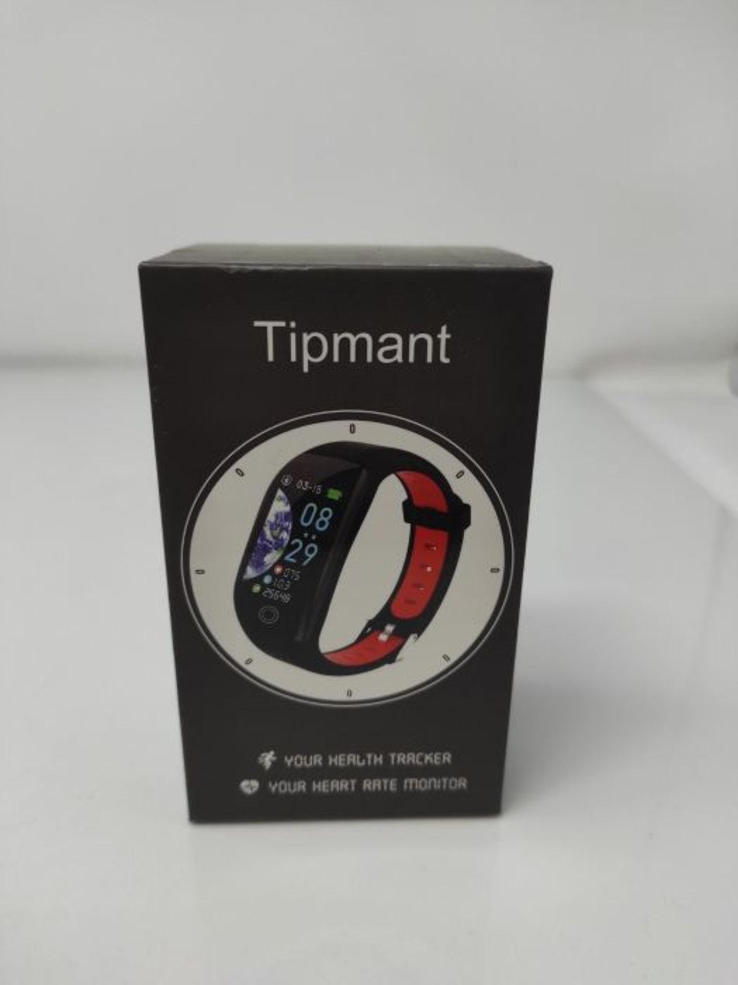 Tipmant Fitness Armband mit Pulsmesser Blutdruckmessung Smartwatch Fitness Tracker Was - Image 2 of 3