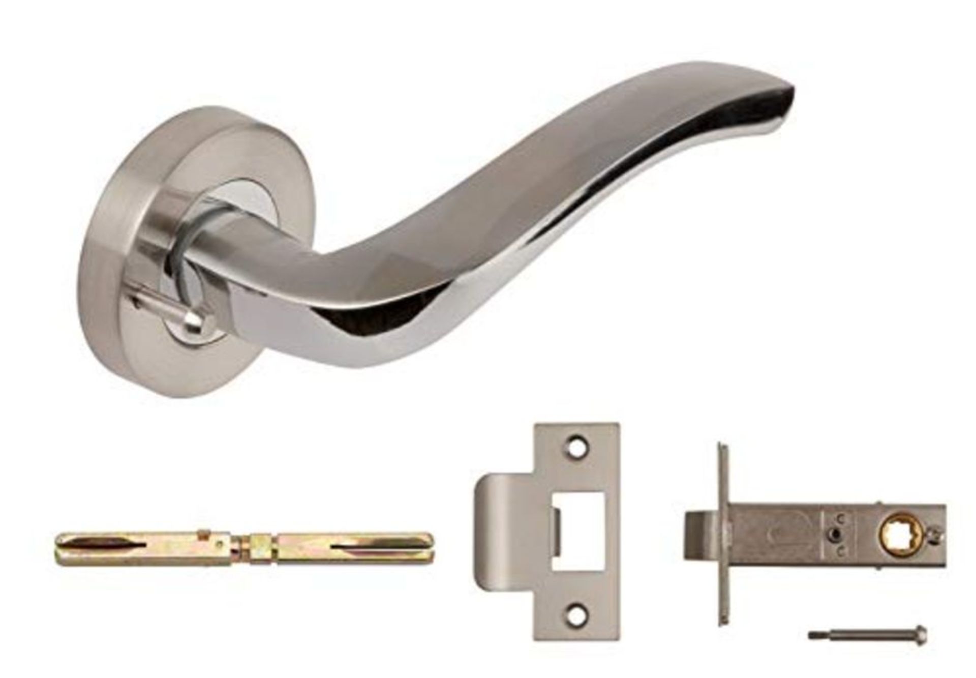 Excel Architectural 3600-PRV Arc Door Handles & Push Button Privacy Latch