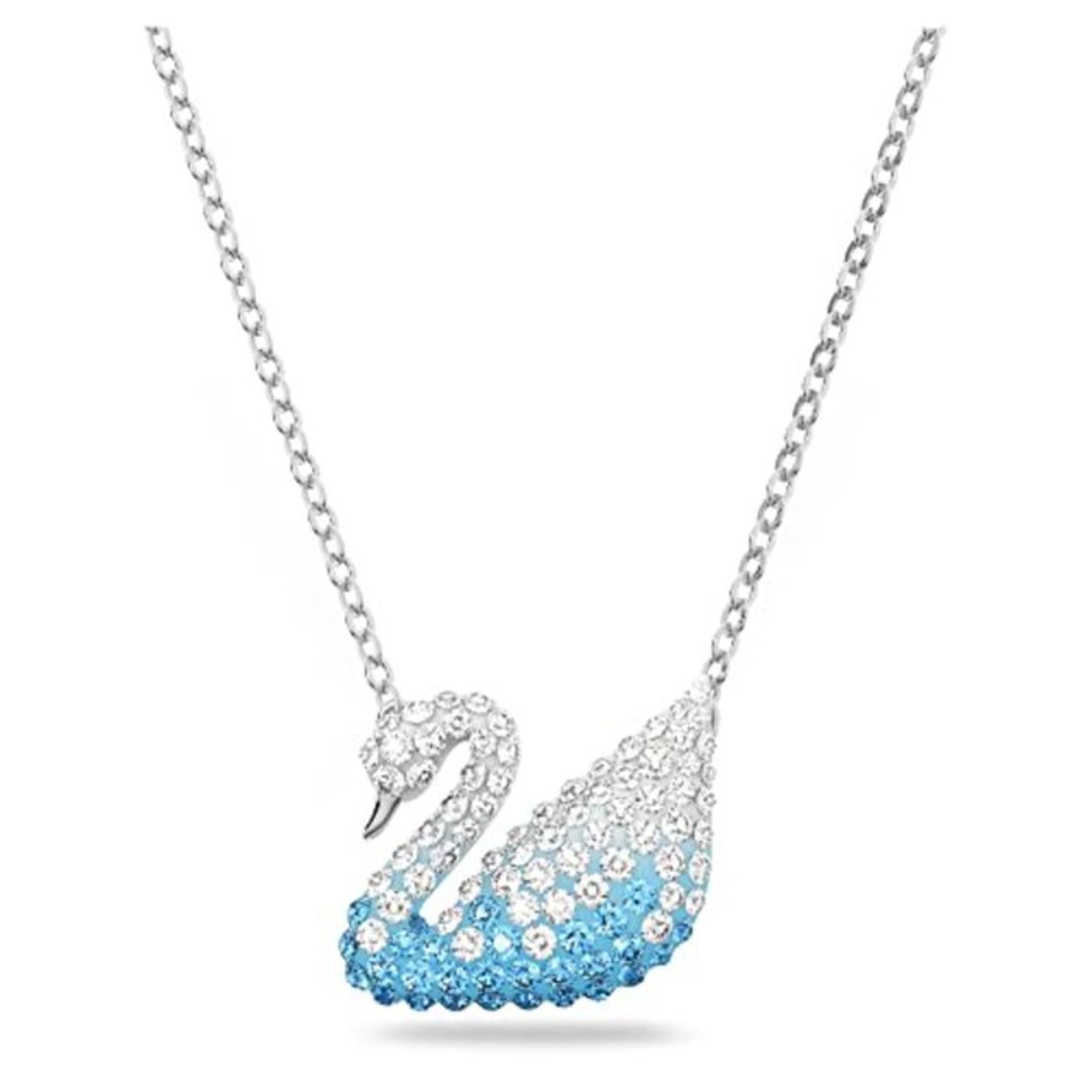 RRP £61.00 [INCOMPLETE] Swarovski Women's Iconic Swan Necklace Finely Cut Swarovski Multicoloured