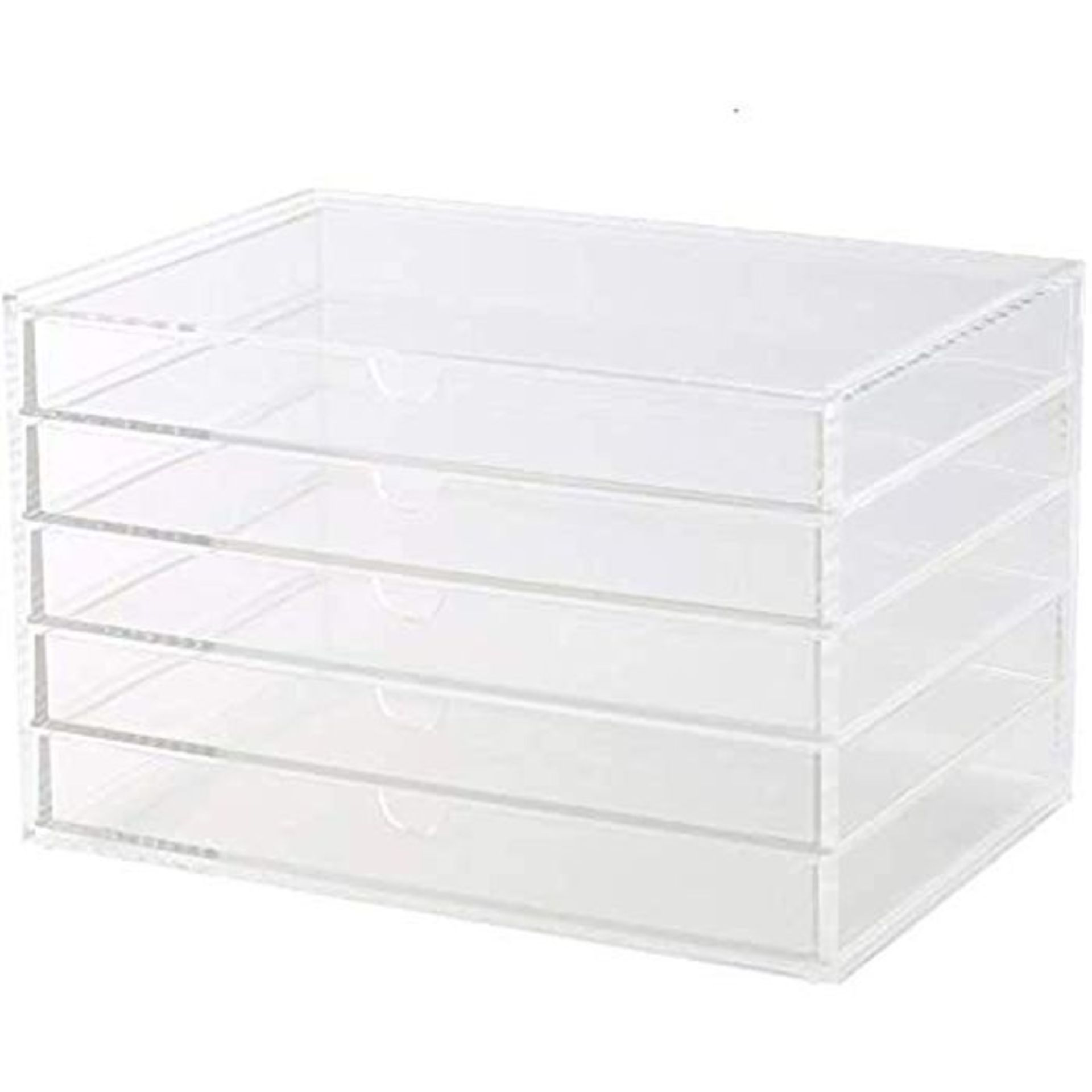 Muji Acrylic 5-Drawer Storage Case, Large, 25.5 cm Width x 17 cm Depth x 16 cm Height