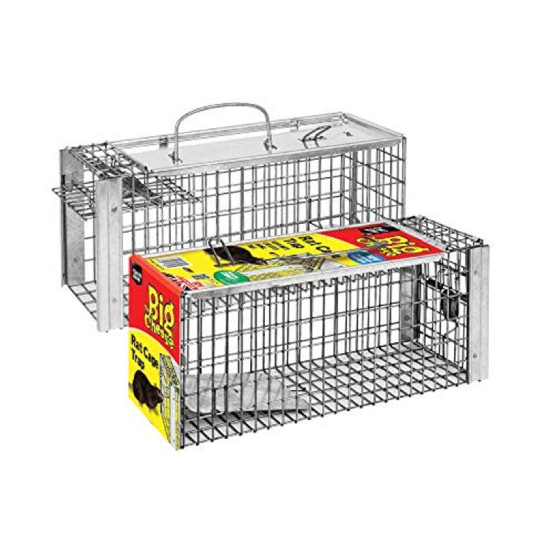 The Big Cheese STV075 Rat Cage Trap (Humane, Live-Catch Trap, Use Indoors and Outdoors