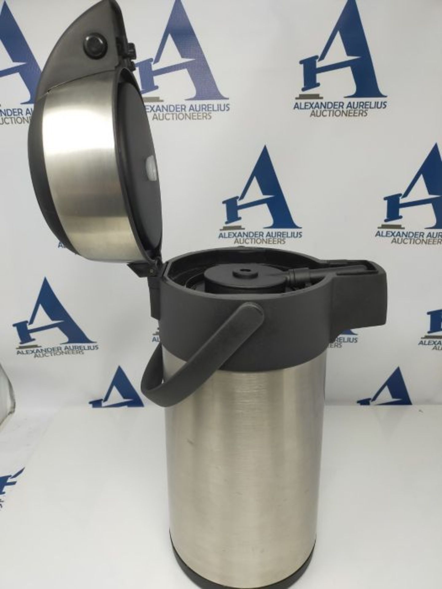 axentia 3l Thermos Flask - Stainless Steel Thermal Mug - Pump Action Thermos Flask - P - Image 3 of 4