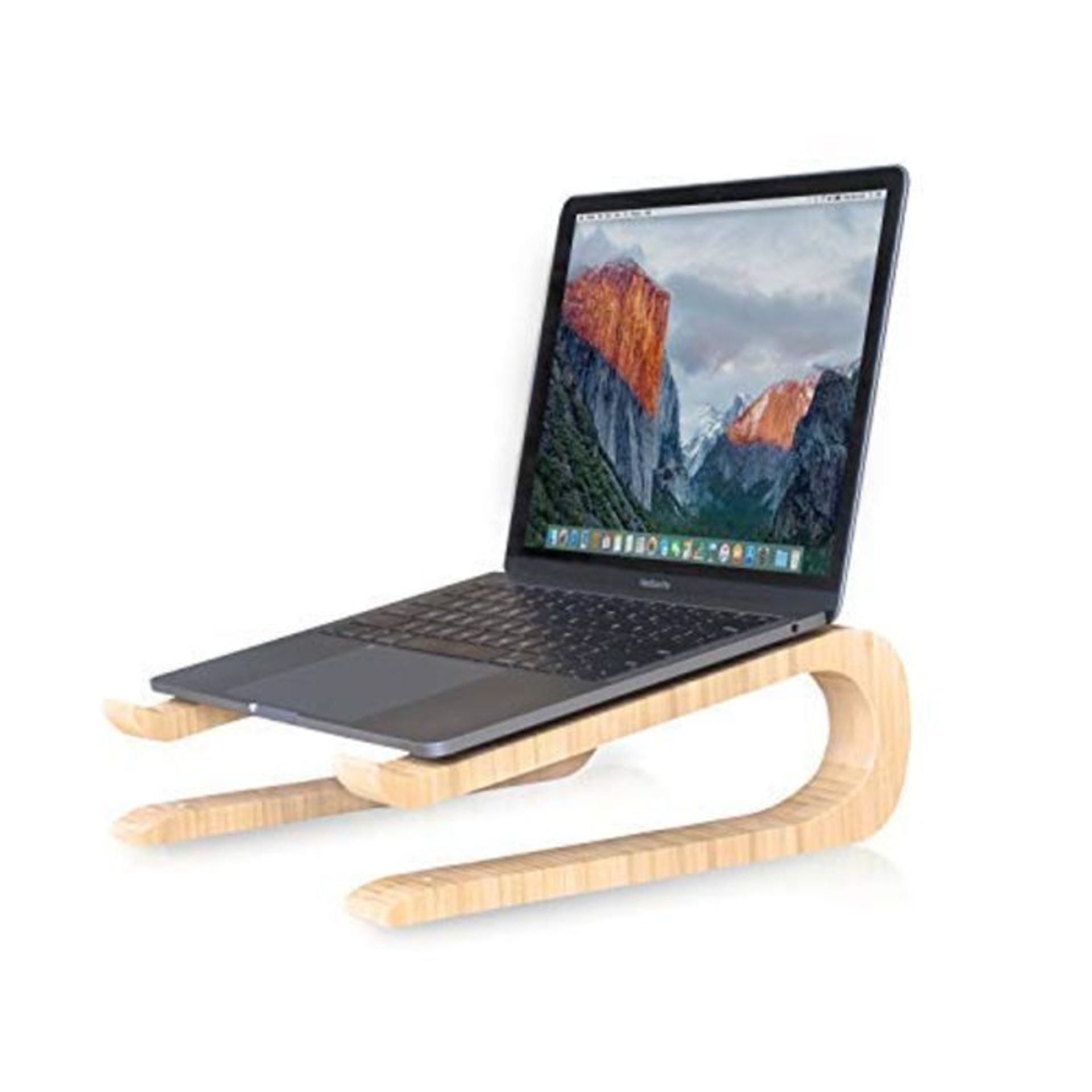 Eco-Friendly Laptop Stand for Desk Portable Bamboo âS® Easy Transport and Ergonomic - Image 3 of 4