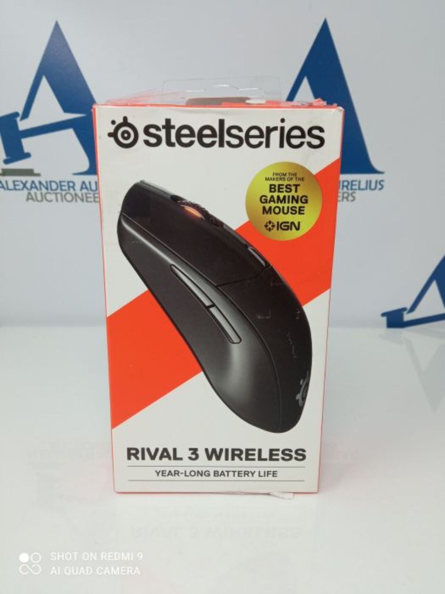 SteelSeries 62521 Rival 3 Wireless - Wireless Gaming-Maus - Über 400 Stunden Akkulauf - Image 2 of 3