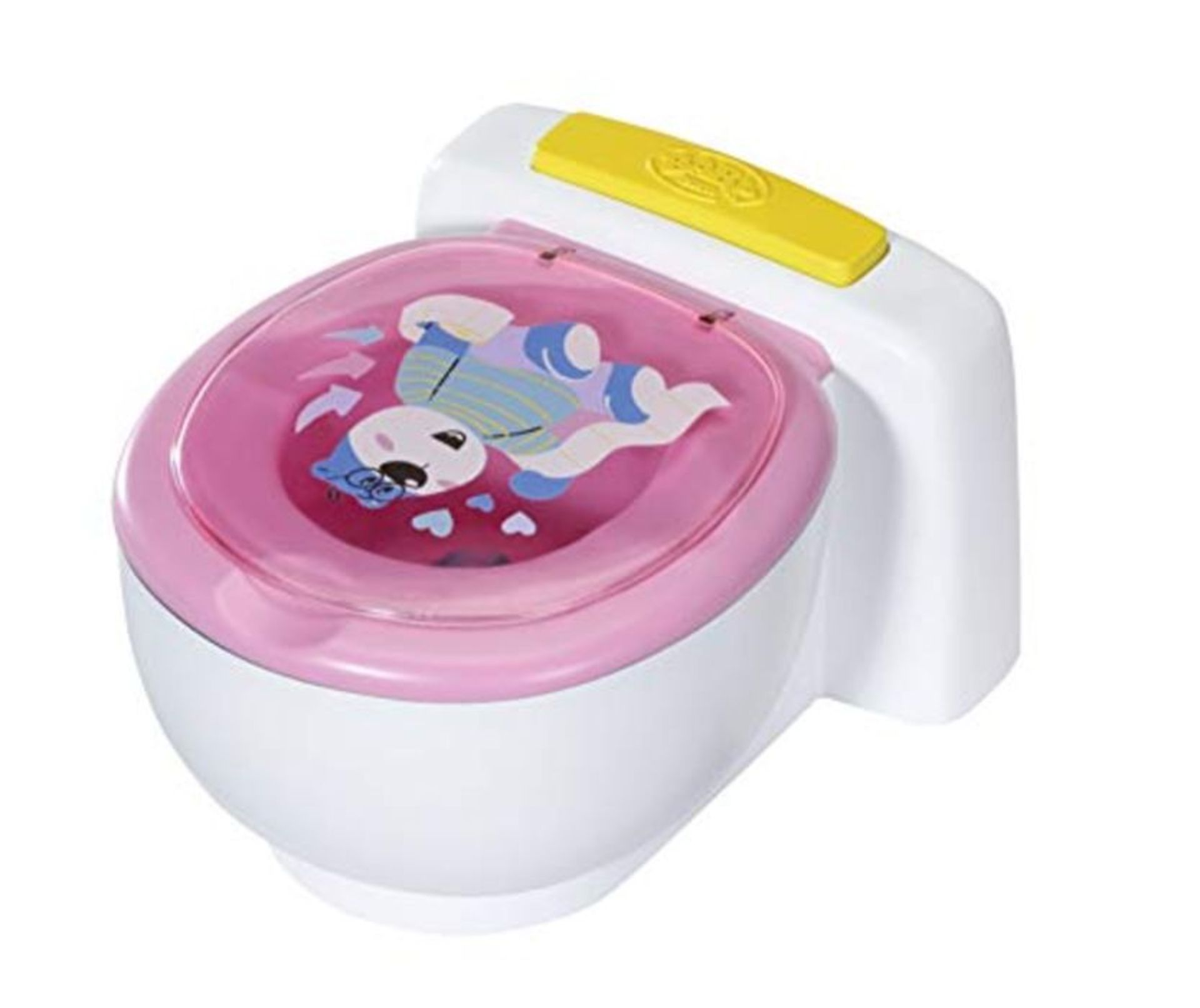 BABY born Bath Poo-Poo Toilet - Real Sound Effects - For Small Hands - Rainbow Glitter