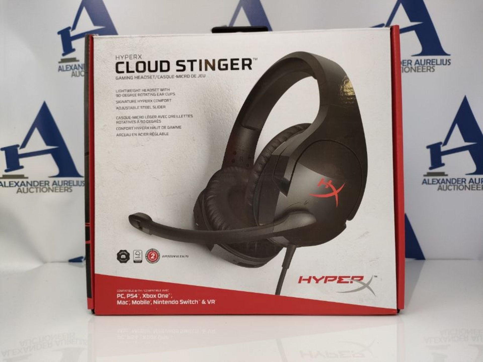 HyperX HX-HSCS-BK/EM Cloud Stinger Gaming Headset for PC/Xbox/PS4 , Black - Image 2 of 3