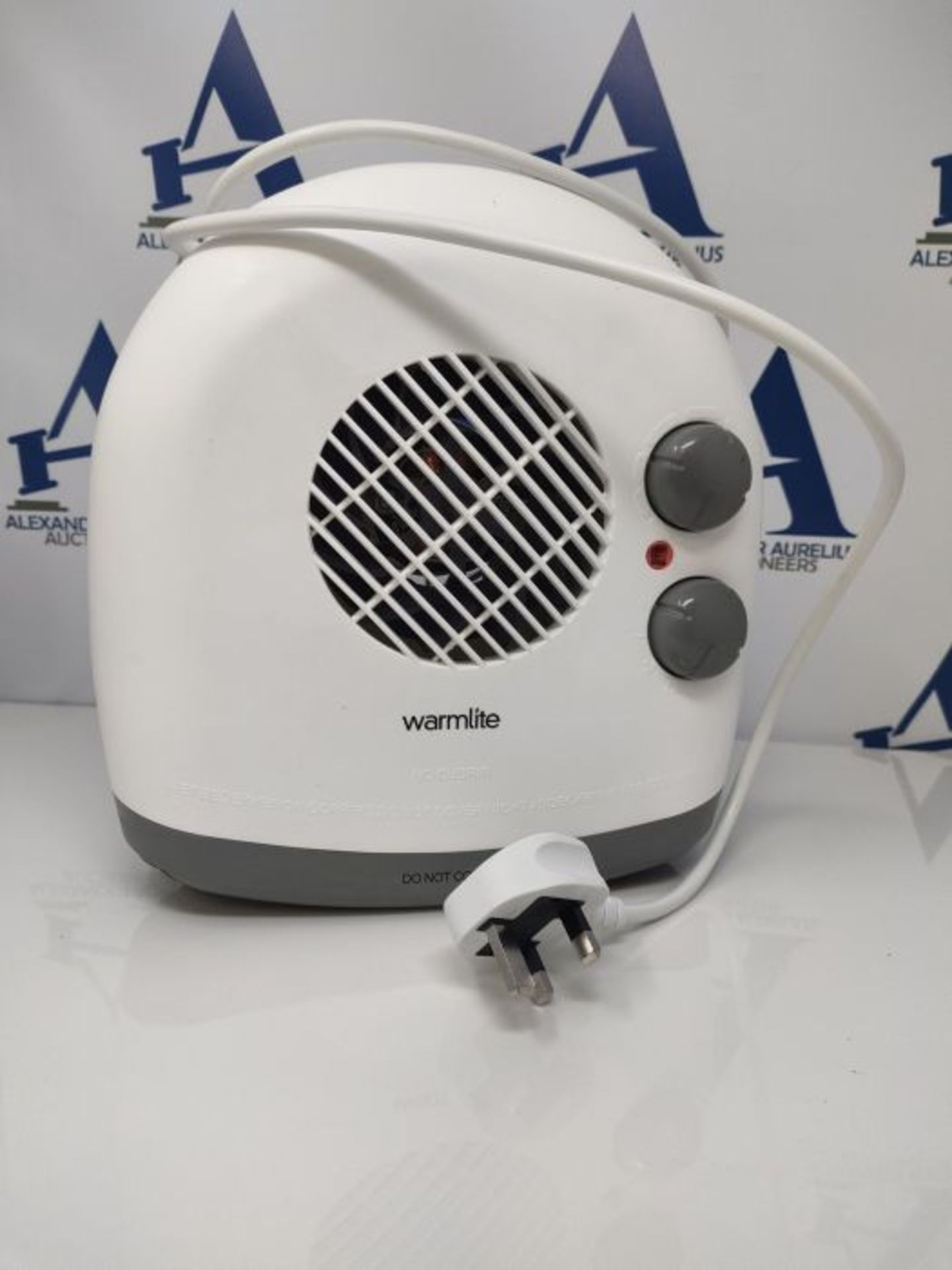 Warmlite WL44004 2000W Portable Flat Fan Heater with 2 Heat Settings and Overheat Prot - Image 2 of 2