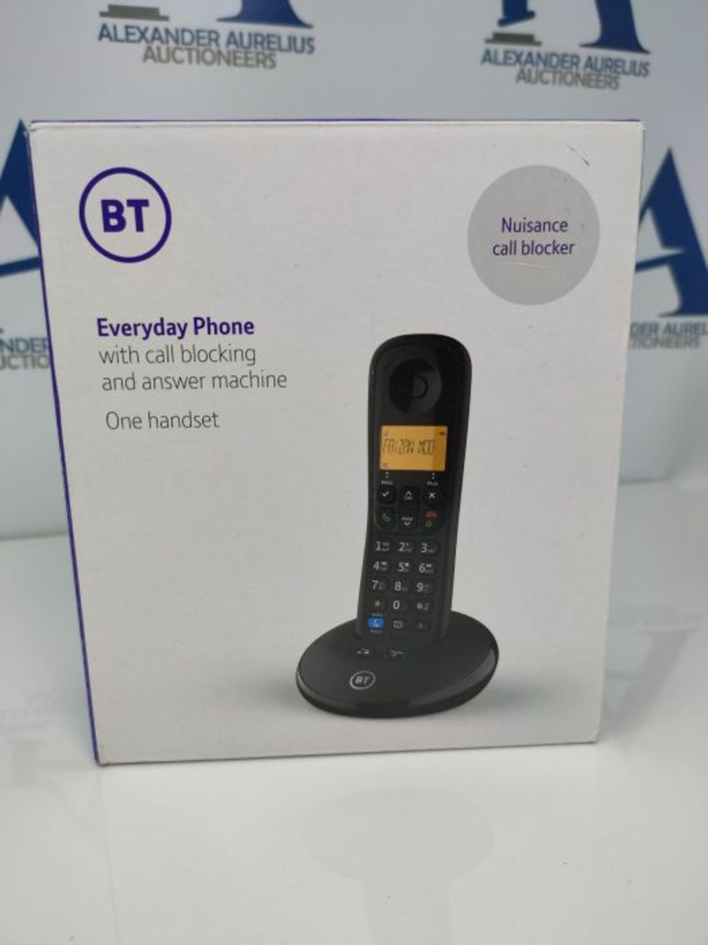 BT Everyday Cordless Home Phone with Basic Call Blocking and Answering Machine, Single - Image 2 of 3