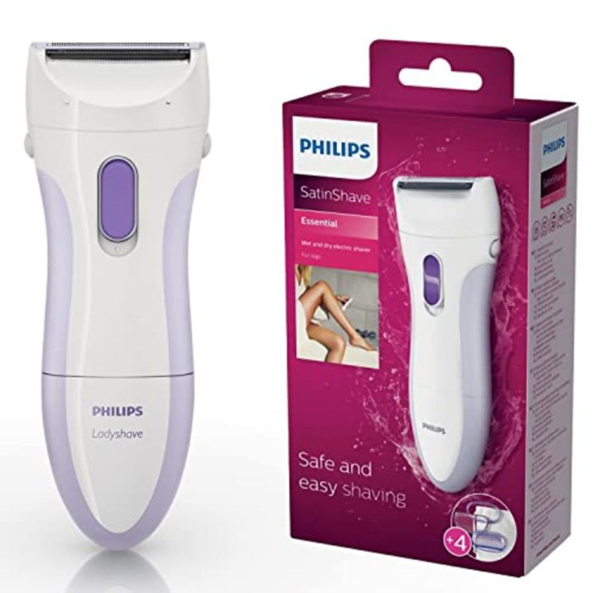 Philips Ladyshave Wet & Dry HP6342/00Â | Battery Operated Lady Shaver Lady Trimmer I