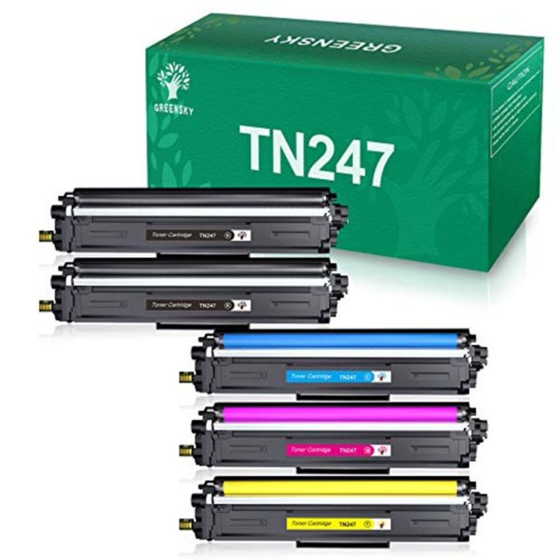 GREENSKY Compatible Toner Cartridges Replacement for Brother TN247 TN243 for MFC-L3710
