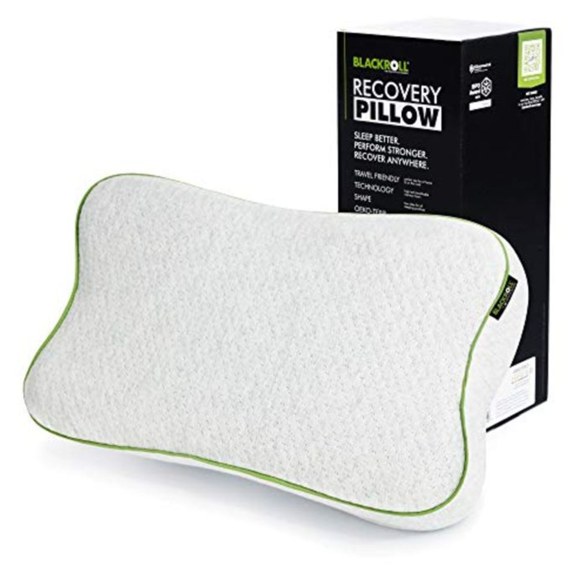 RRP £81.00 BLACKROLL® Recovery Pillow (50 x 30 cm), orthopädisches Kissen für erholsamen Schla