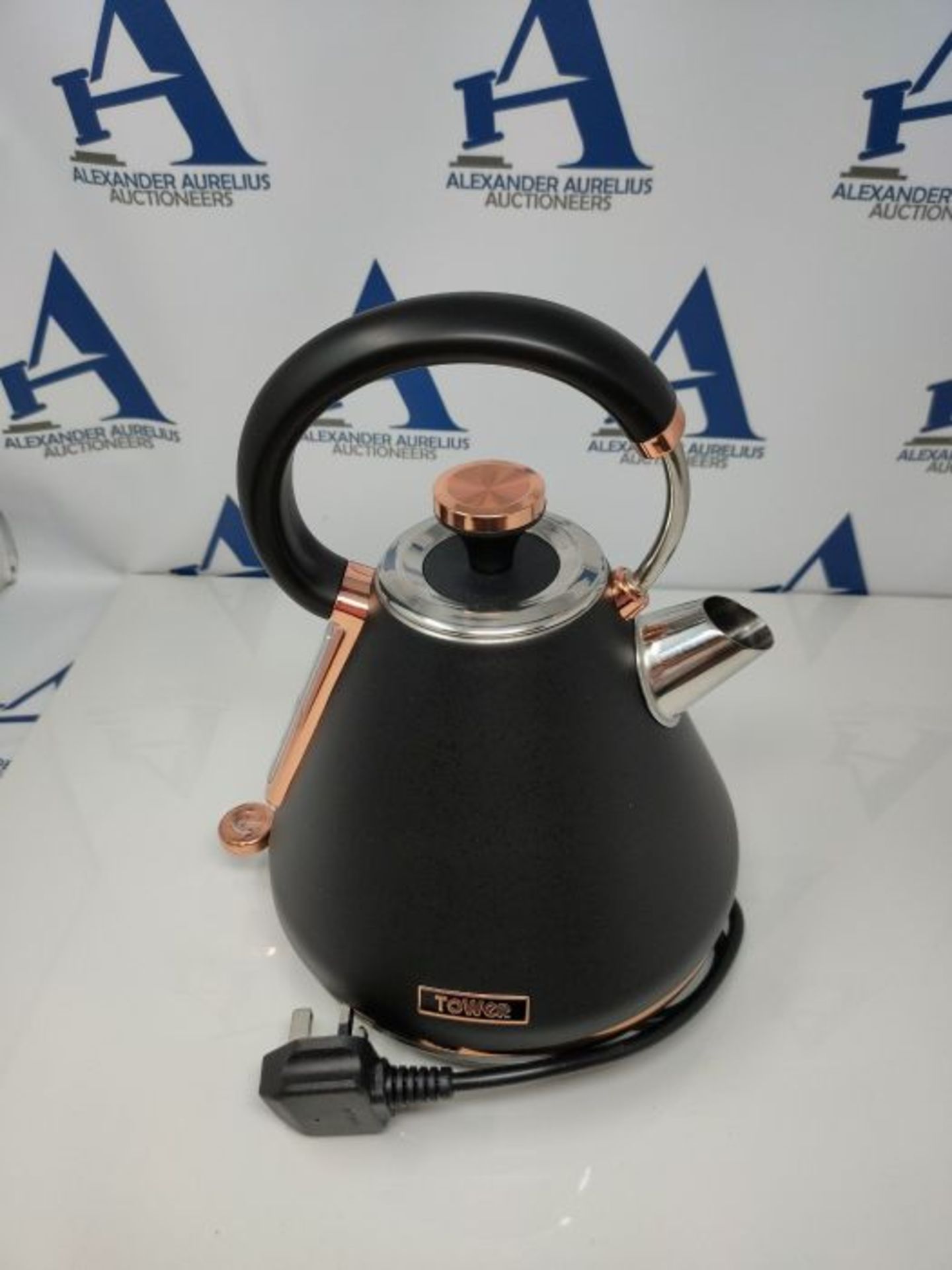 Tower T10044RG Cavaletto Pyramid Kettle with Fast Boil, Detachable Filter, 1.7 Litre, - Image 3 of 3