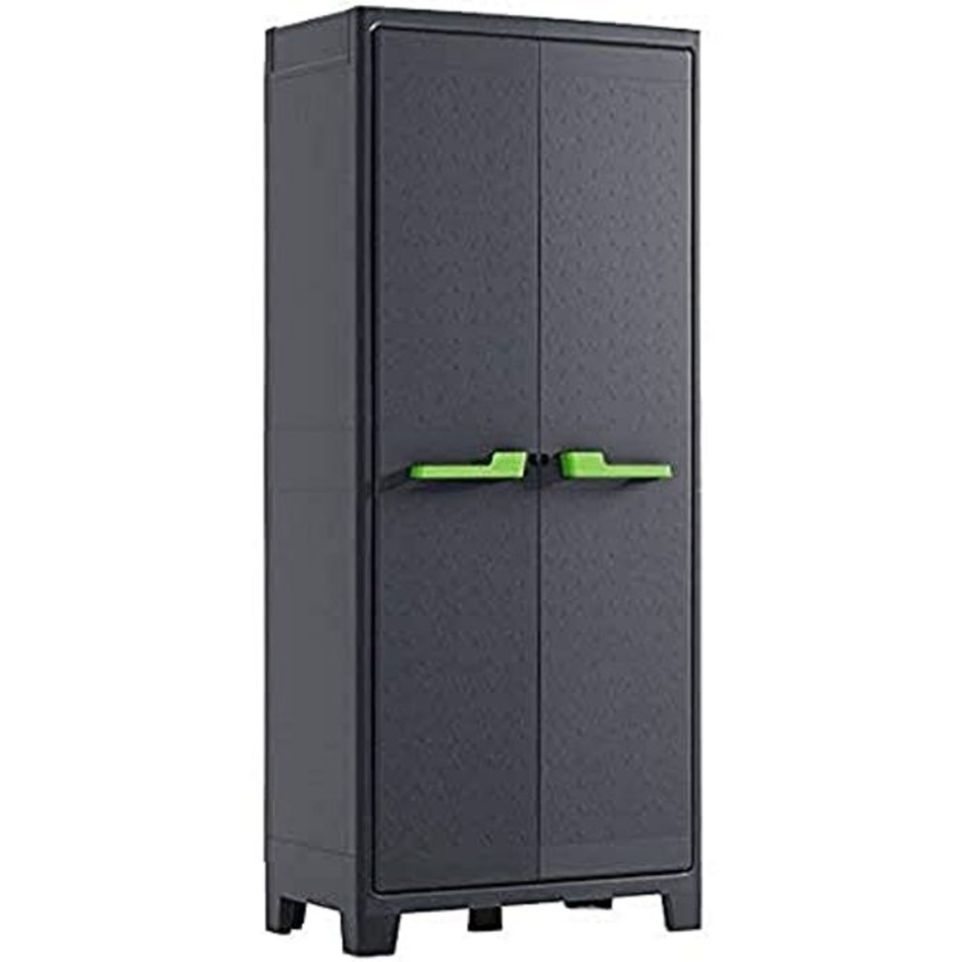 RRP £83.00 'Kis Height Plastic Cupboard Moby Pack of 1, Anthracite Grey 9760100 0708 01