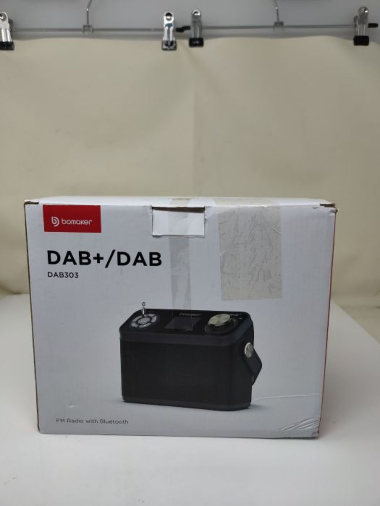 Bomaker DAB/DAB+/FM Radio 40 Presets, Portable Digital Radio with Colour Screen, 12 Ho - Image 2 of 3