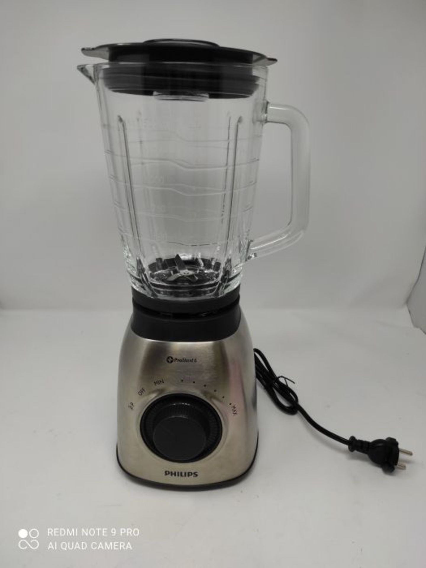 RRP £54.00 Philips Viva Collection HR3556/00 blender 0.6 L Tabletop blender Black,Silver 700 W Vi - Image 2 of 2