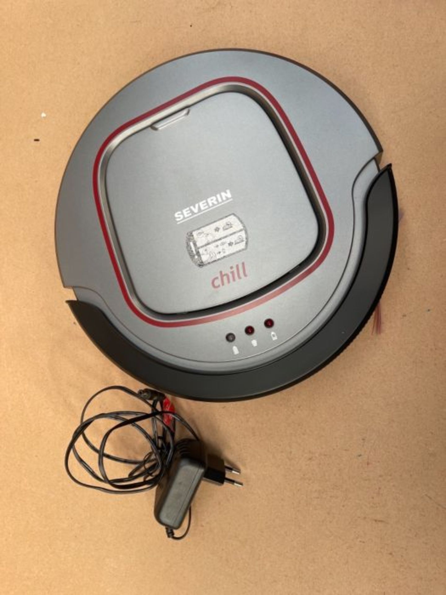 RRP £132.00 Severin RB7025 Suction Robot Vacuum Cleaner - Grey, Red & Black - Image 3 of 3