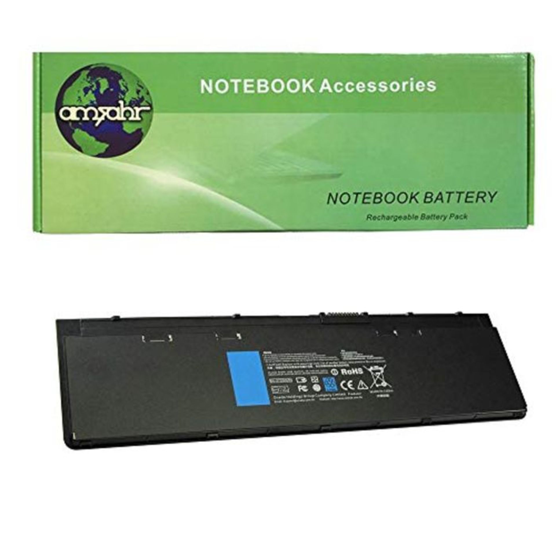 RRP £52.00 amsahr Replacement Battery with Stereo Earphone for DELL GVD76/7000-E7240/INSPIRON 14
