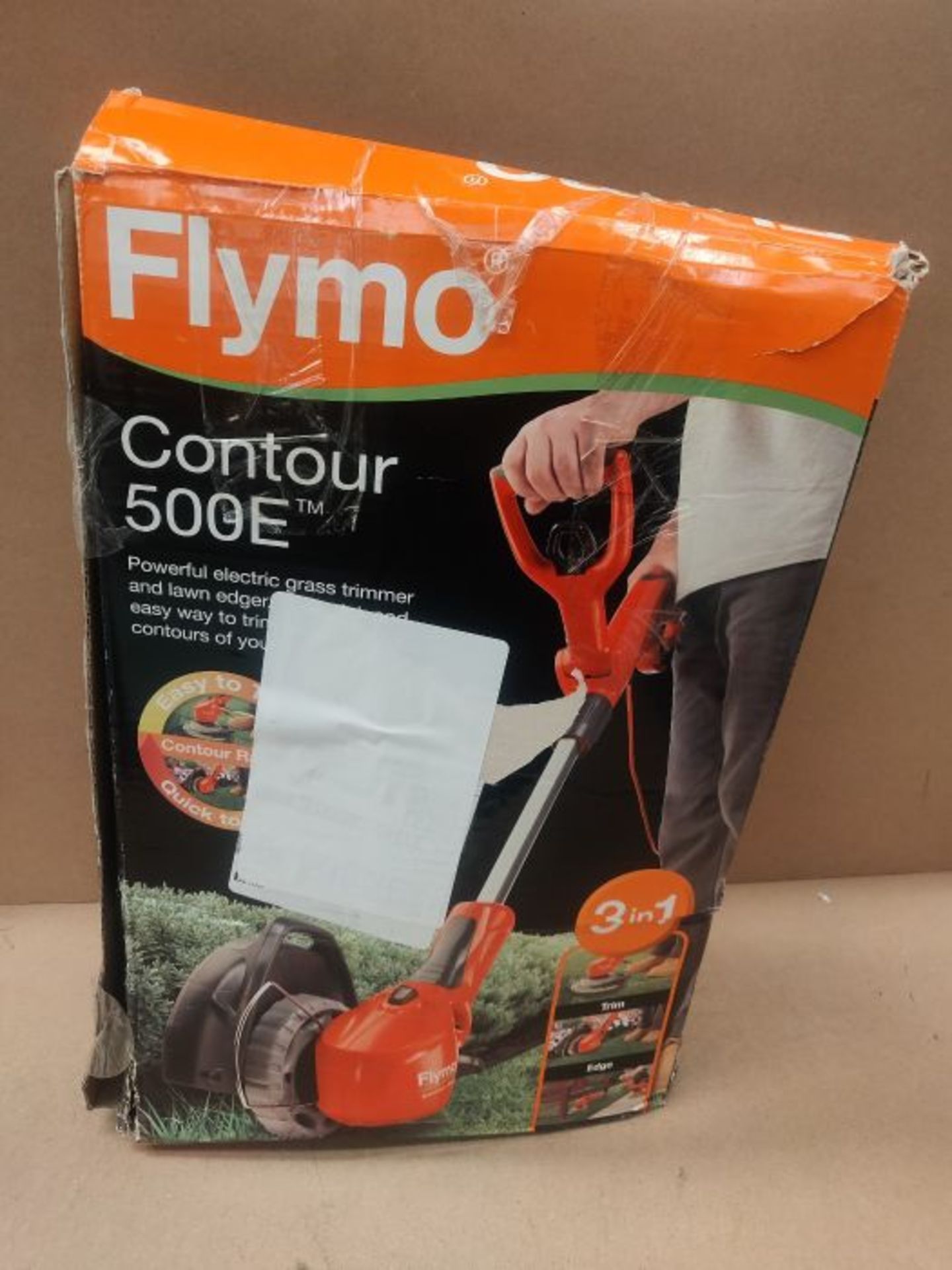 Flymo Contour 500E Electric Grass Trimmer and Edger, 500 W, Cutting Width 25 cm - Image 2 of 3