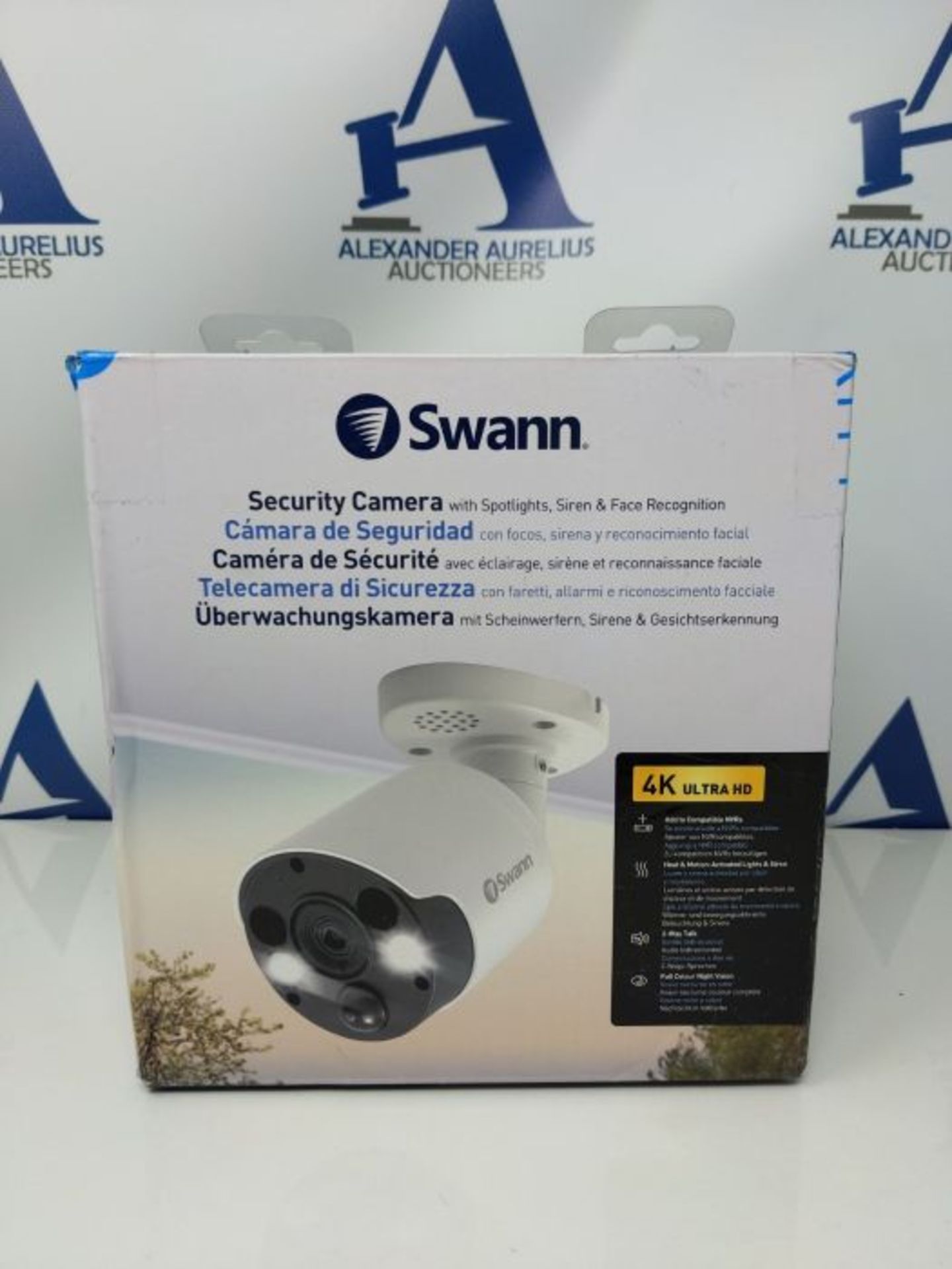 RRP £109.00 Swann Security CCTV 4K Thermal Sensing Bullet IP Security Camera with Face Recognition - Image 2 of 3