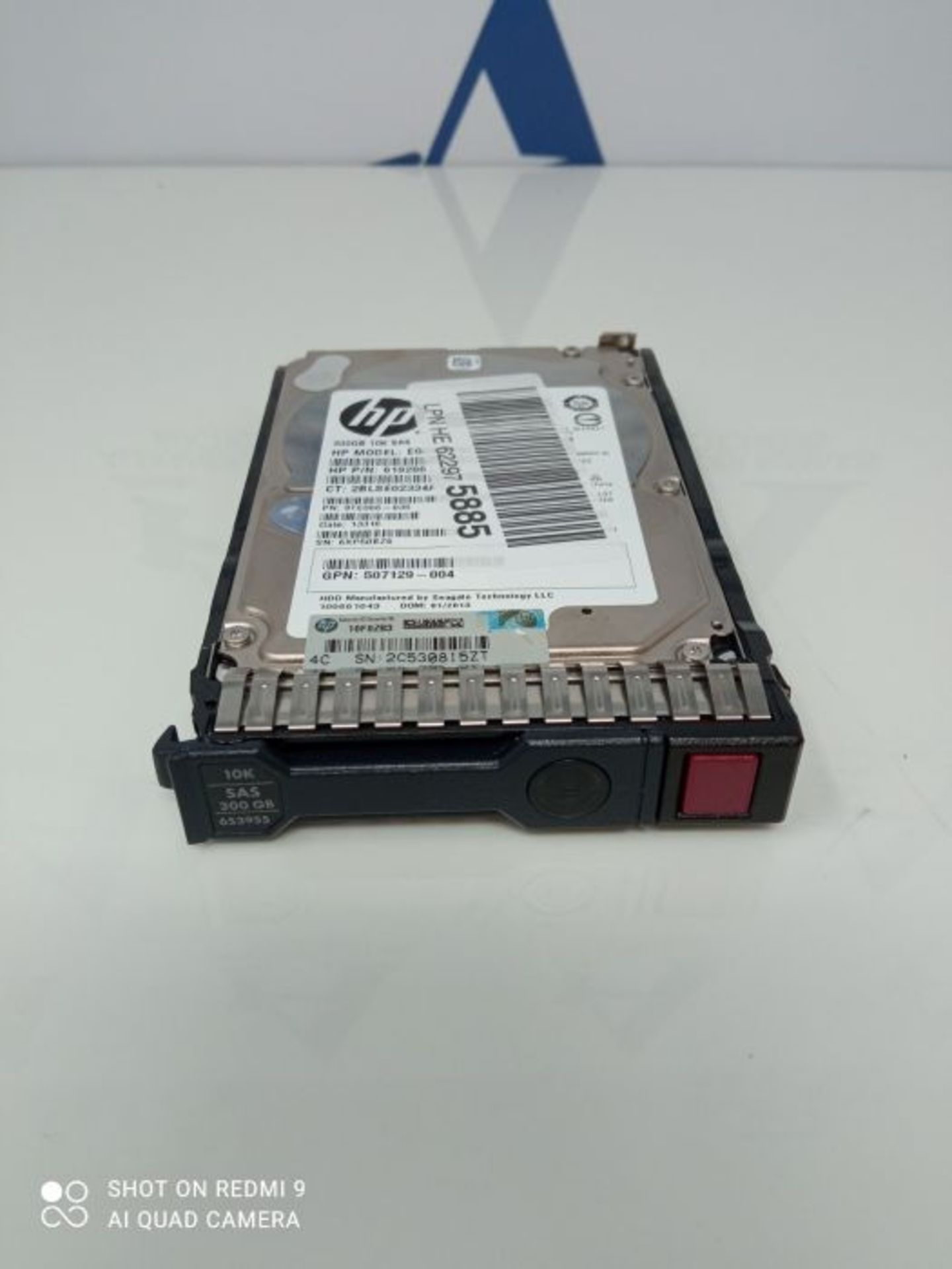 HP 652564-B21 - Hard disk da 300 GB 6G SAS 10K 2.5IN SC ENT (ricondizionato) - Image 2 of 3