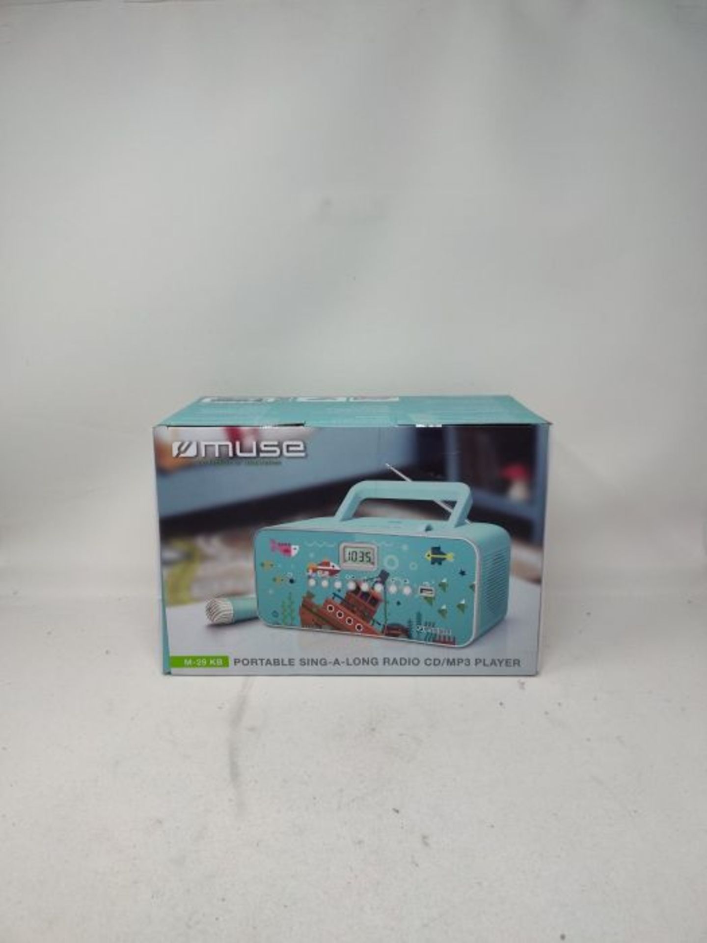 RRP £76.00 Muse M-29KB CD-Radio fÃ¼r Kinder mit Mikrofon und Sing-A-Long Karaoke Funktion (CD / - Image 2 of 3