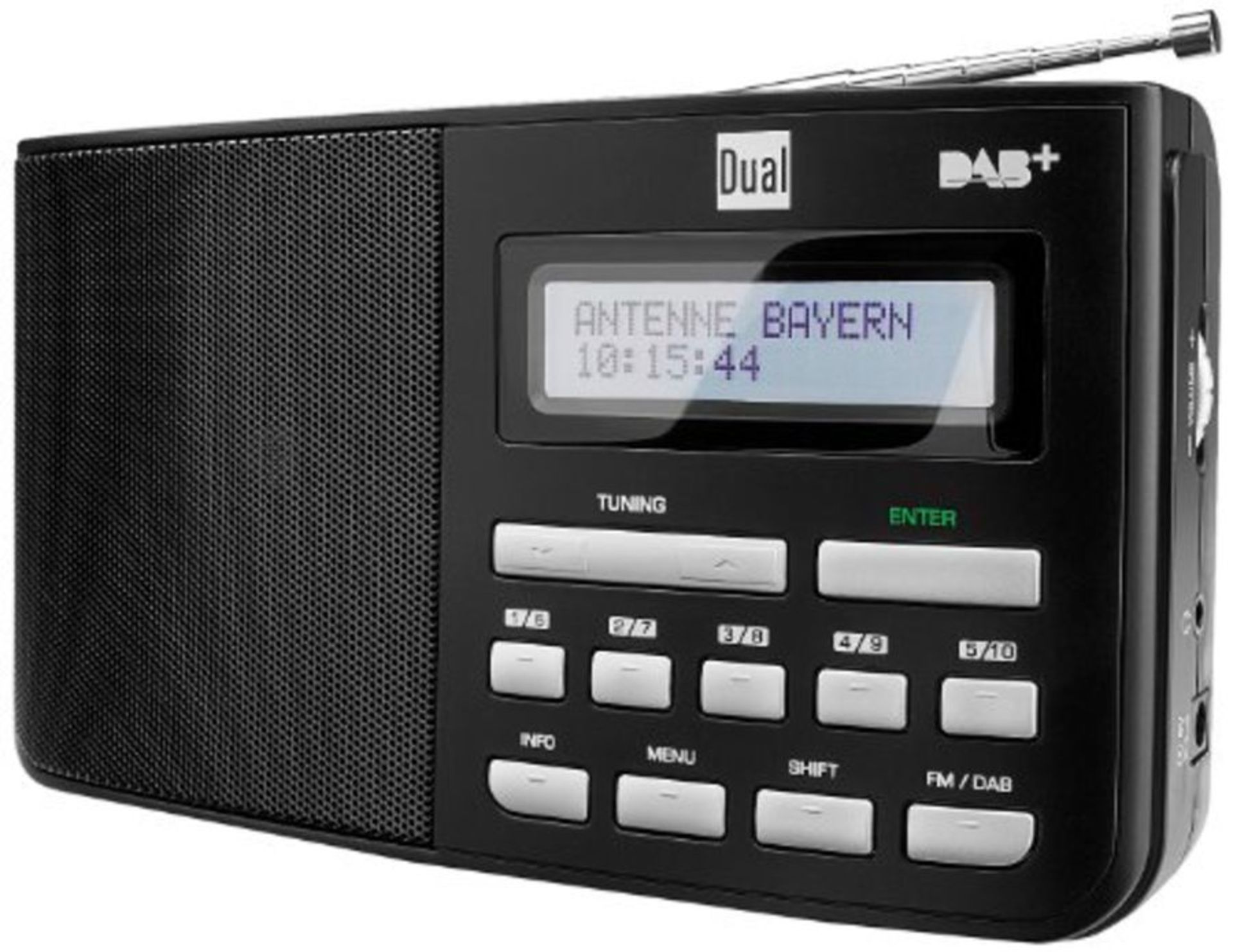 Dual Internet Radio FM Tuner - Black