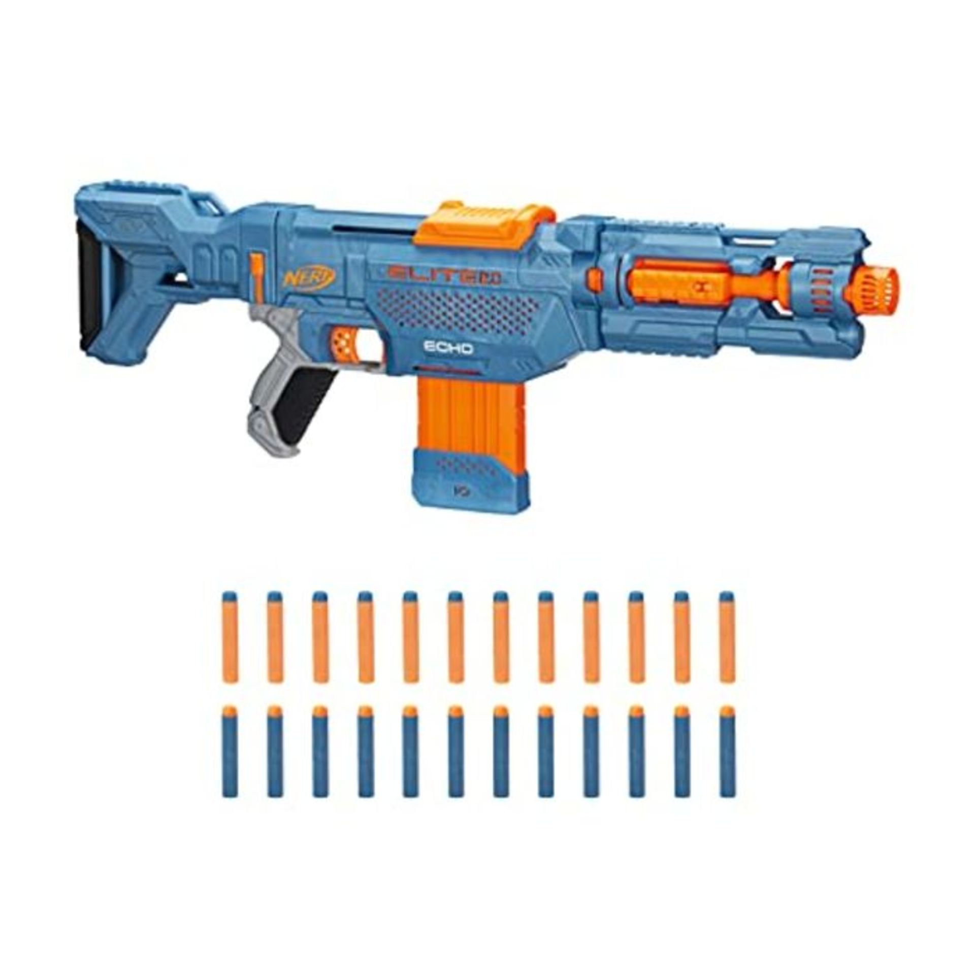 Nerf Elite 2.0 Echo CS-10 Blaster  24 Nerf Darts, 10-Dart Clip-Magazin, abnehmbare