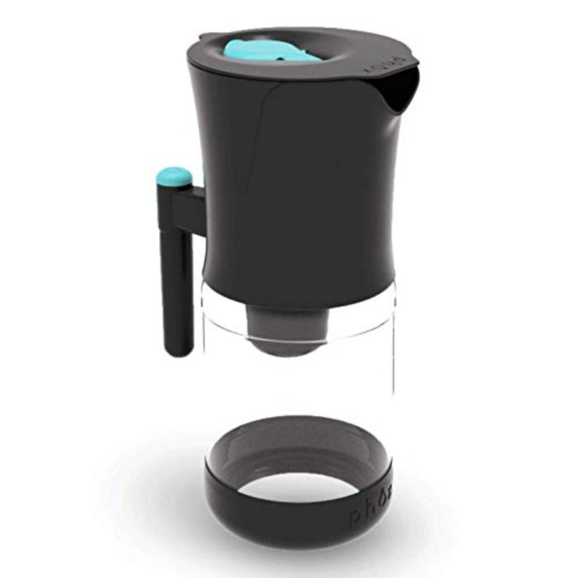 Phox V2 Water Filter | 2.2L Glass Water Filter Jug and Refillable Eco Cartridge Cartri