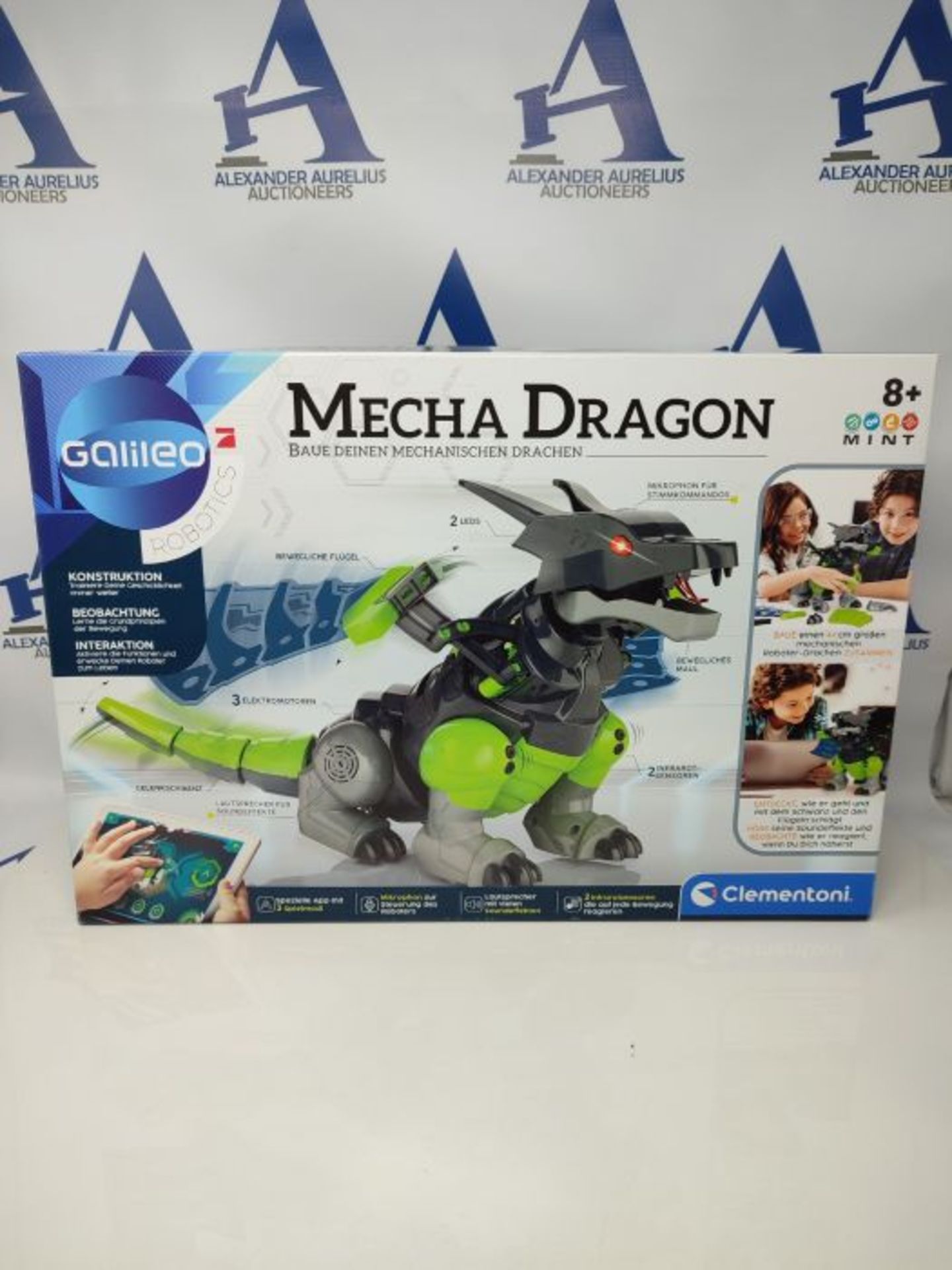 Clementoni 59215 Galileo Robotics  Mecha Dragon, Drachen-Roboter Modellbausatz, 3 M - Image 2 of 3