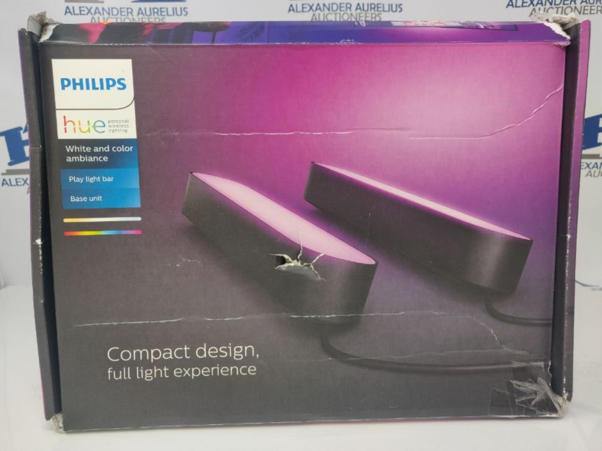 RRP £127.00 [INCOMPLETE] Philips Hue Play White and Colour Ambiance Smart Light Bar Double Pack Ba - Image 2 of 3