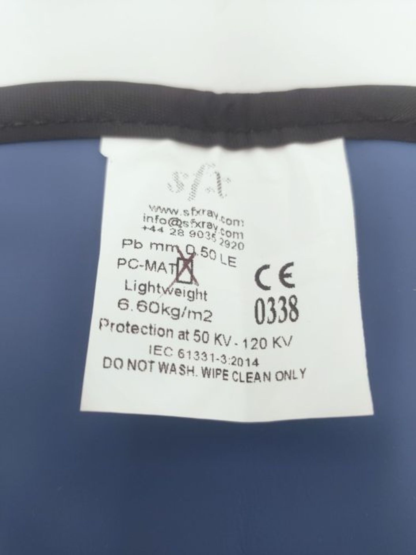 RRP £170.00 BLUE Lead Mat for Radiation Protection in Navy PU in Various Sizes (31cm x 46cm) - Image 3 of 3