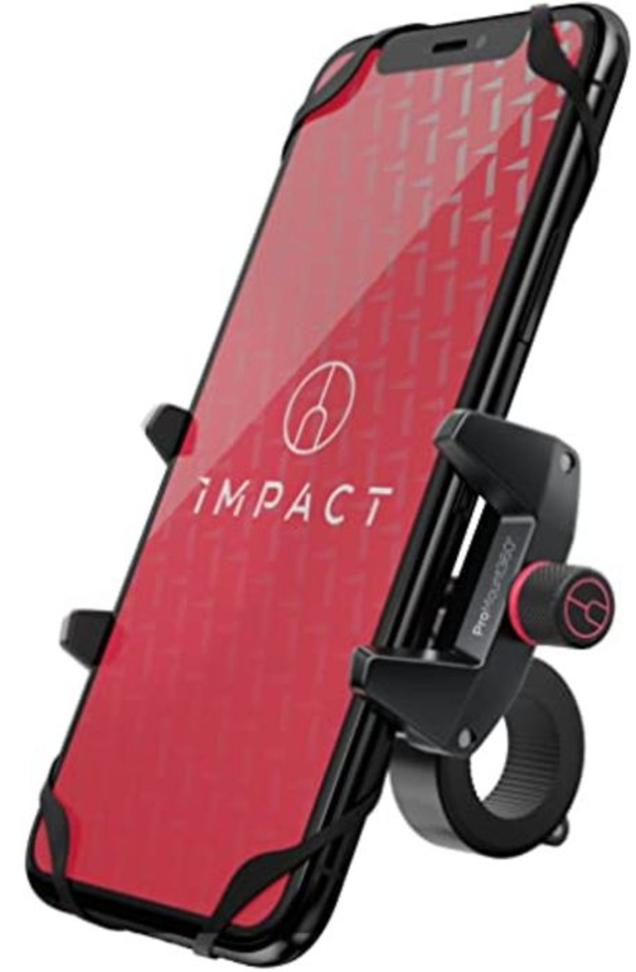 Impact Pro Mount 360° Handyhalterung Fahrrad - Extrem stabile Fahrrad & Motorrad Hand