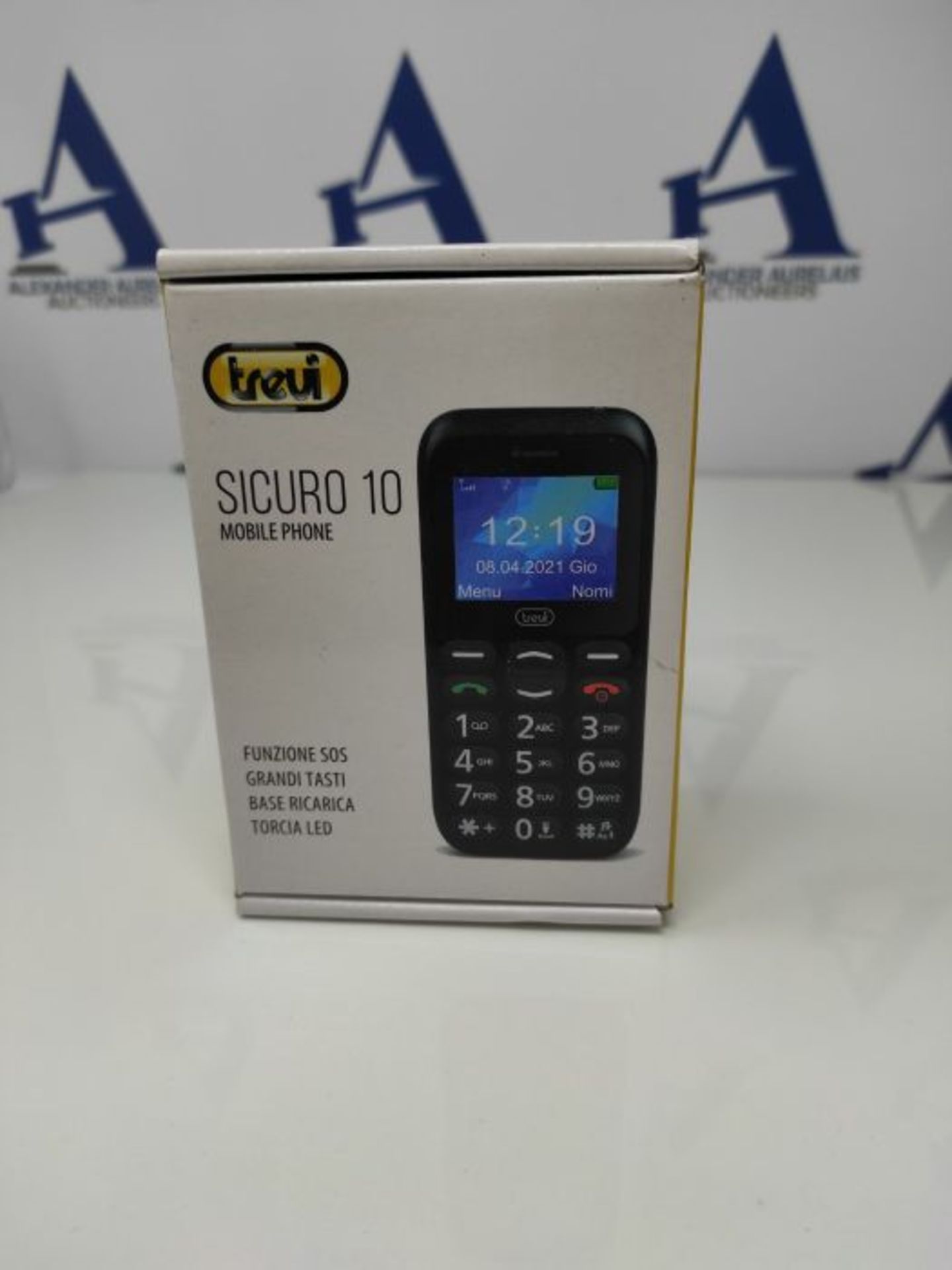 TREVI - CELLULAR PHONE FOR SINGLE BUTTONS WITH TREVI SECURITY BUTTONS 10 BLACK - Image 2 of 3