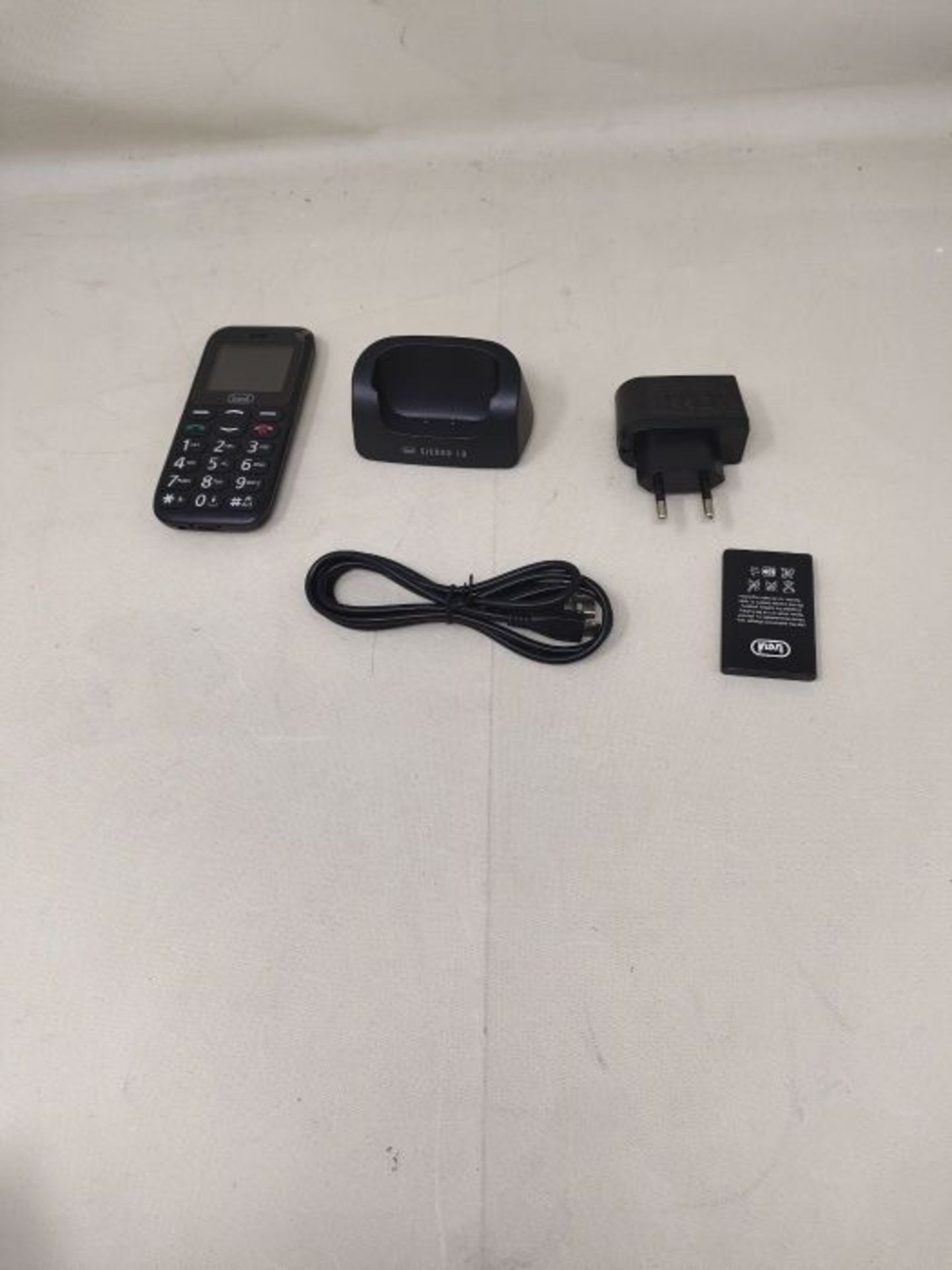 Trevi SICURO 10 Telefono Cellulare per Anziani con Tasti Grandi, Funzione SOS, Base di - Image 3 of 3